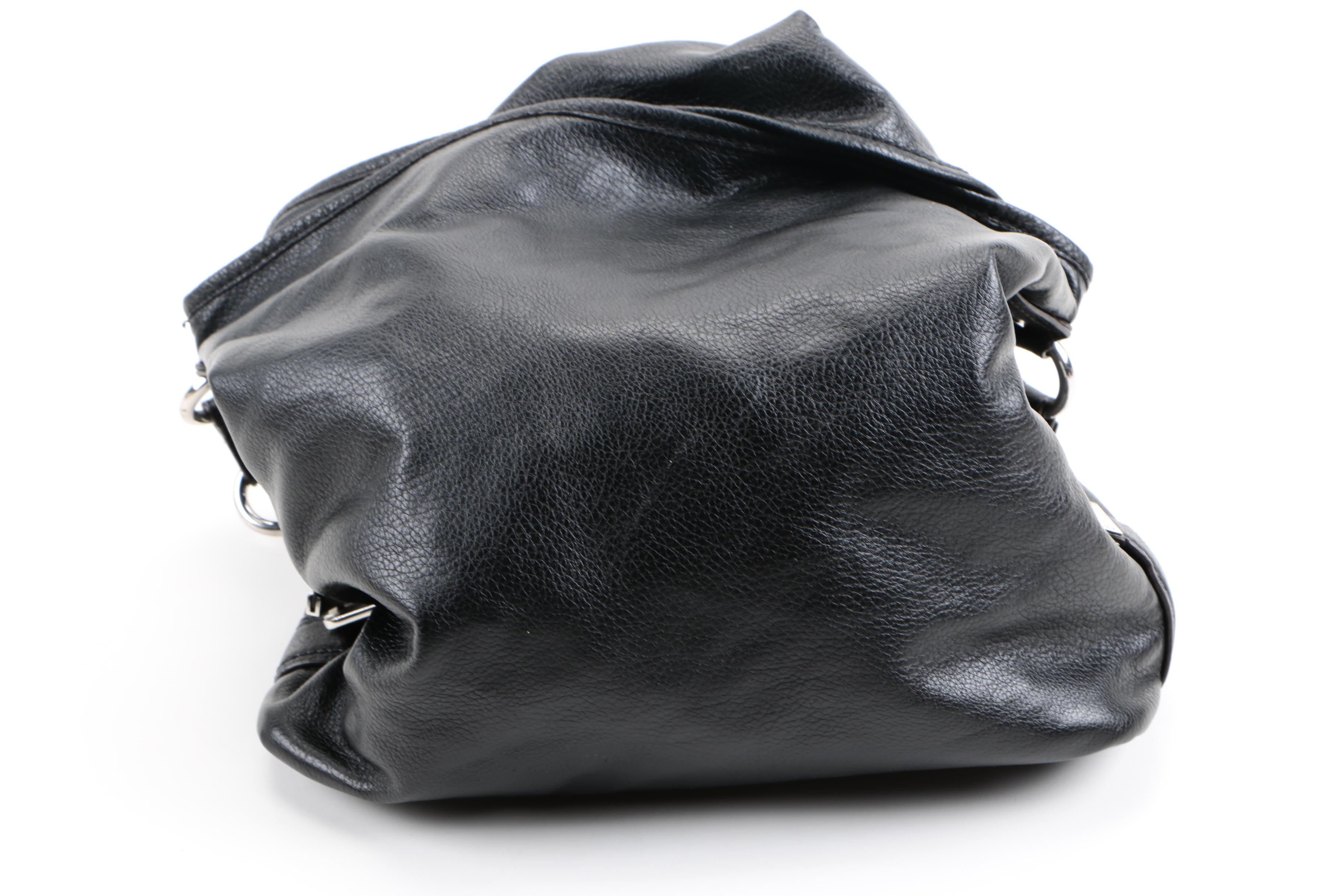 Faux Leather Computer Bag and Two Totes