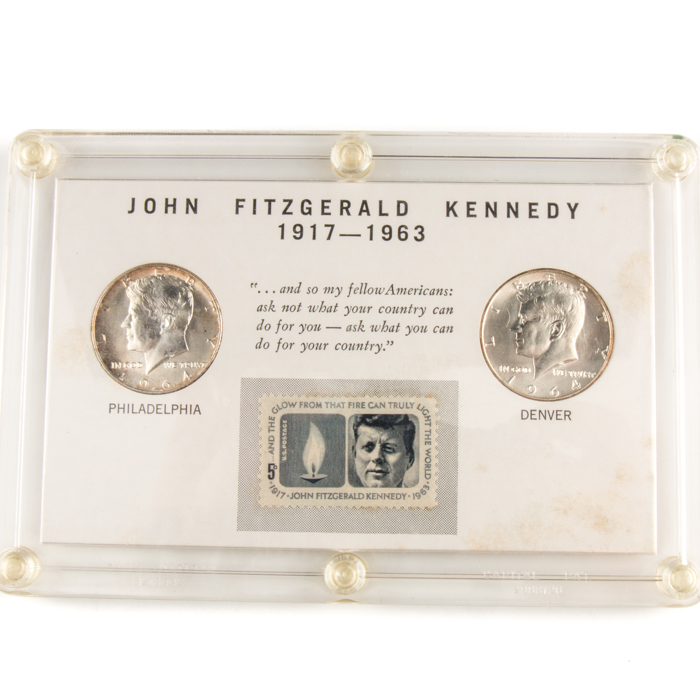 1964 John F. Kennedy Half Dollar Commemorative Set