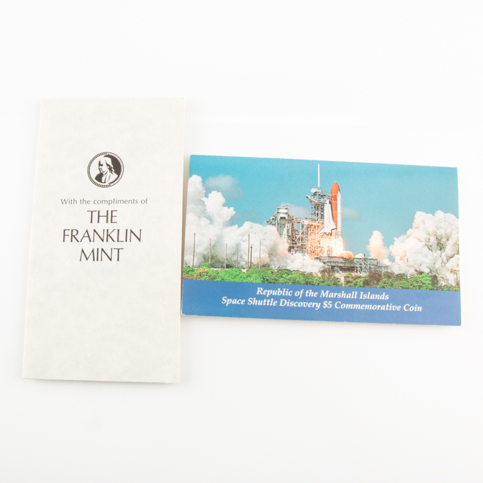 1971 Silver Apollo 14 Mini Coin and 1988 Discovery $5 Dollar Coin