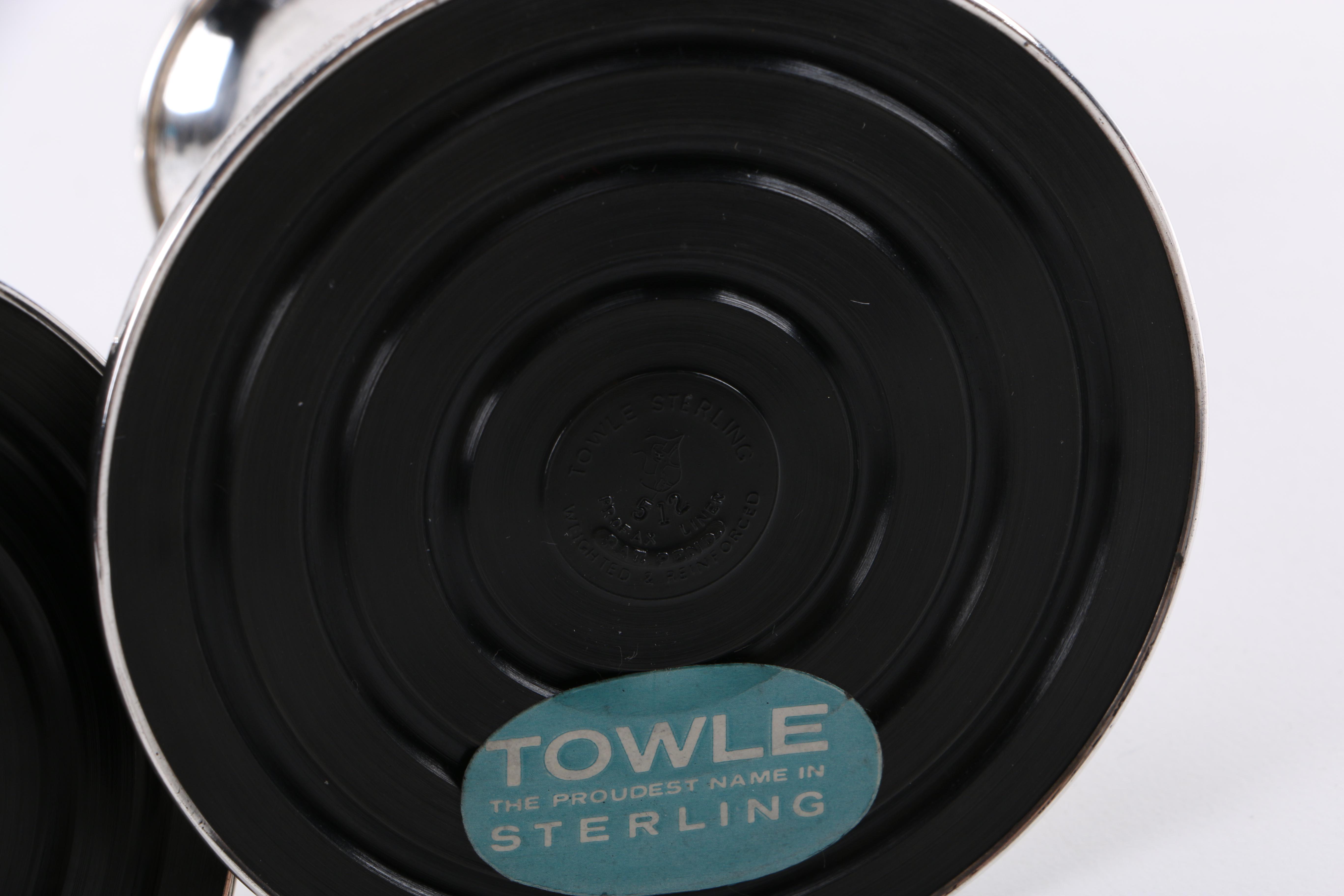 Pair of Weighted Sterling Silver Candlesticks by Towle