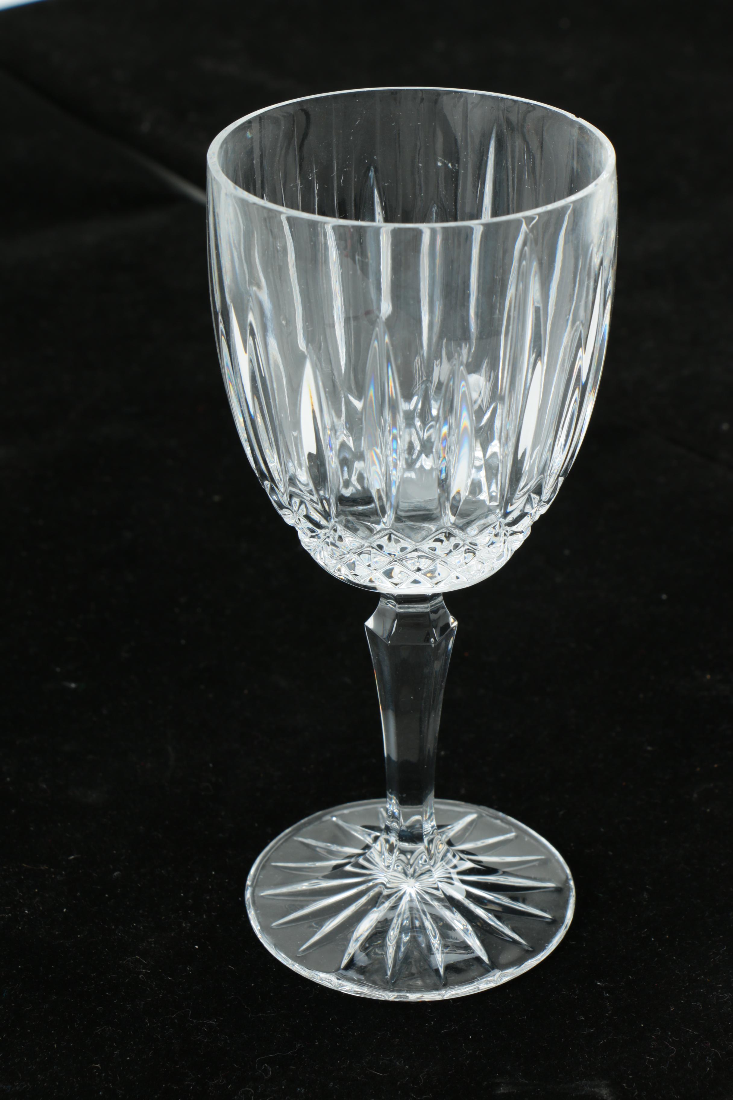 Waterford Crystal "Lismore" Champagne Flutes with Additional Stemware