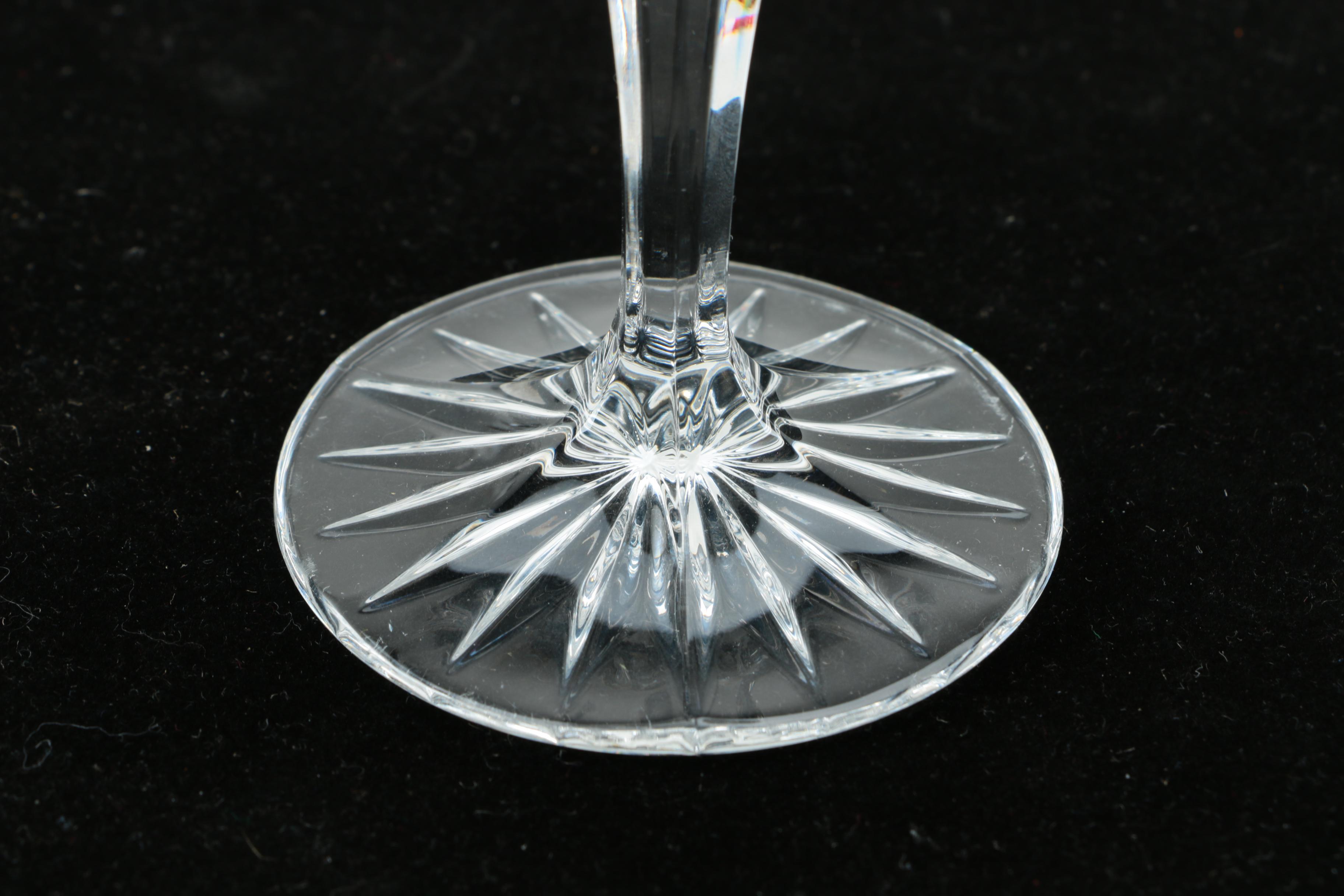 Waterford Crystal "Lismore" Champagne Flutes with Additional Stemware