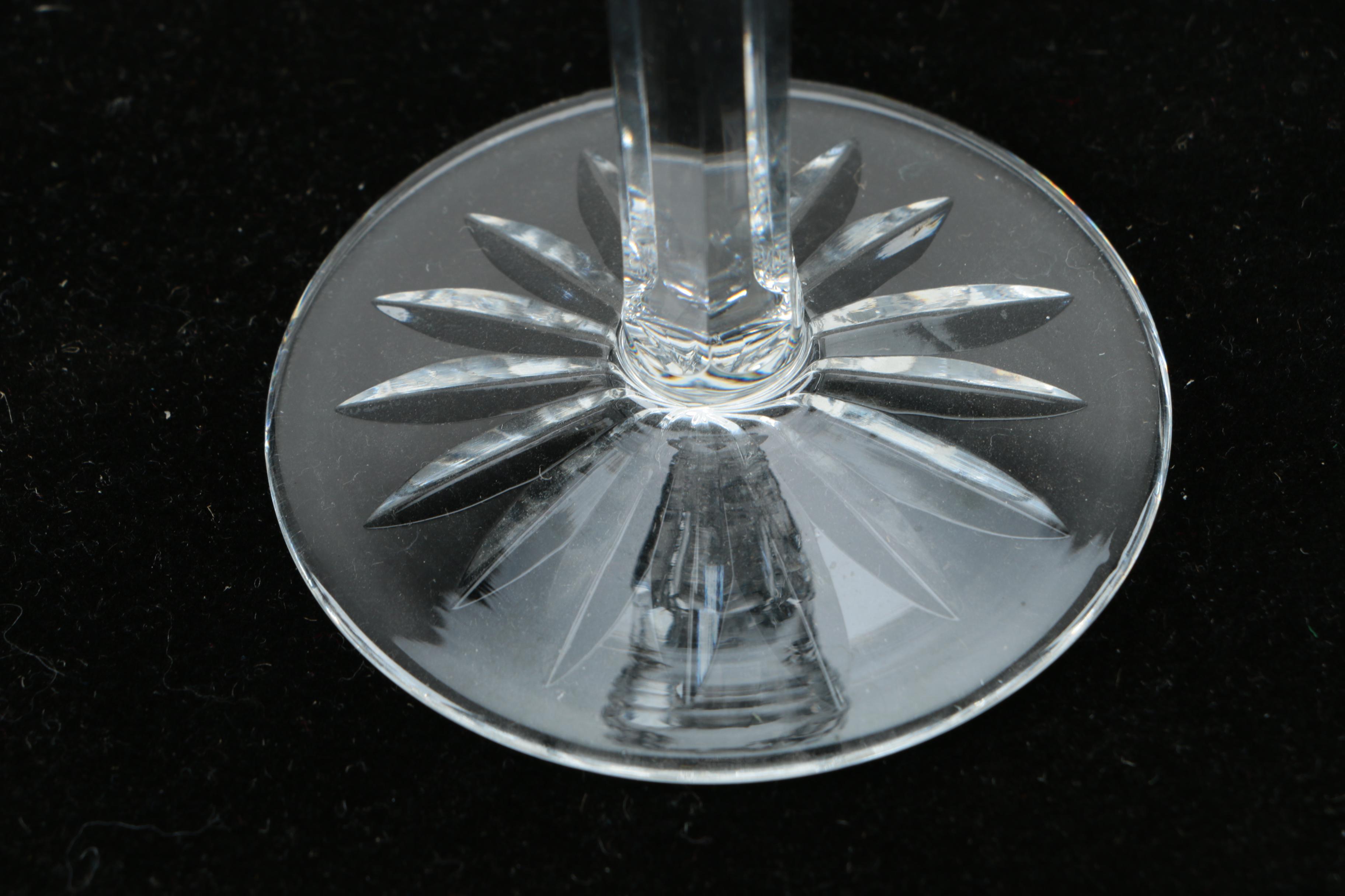 Waterford Crystal "Lismore" Champagne Flutes with Additional Stemware