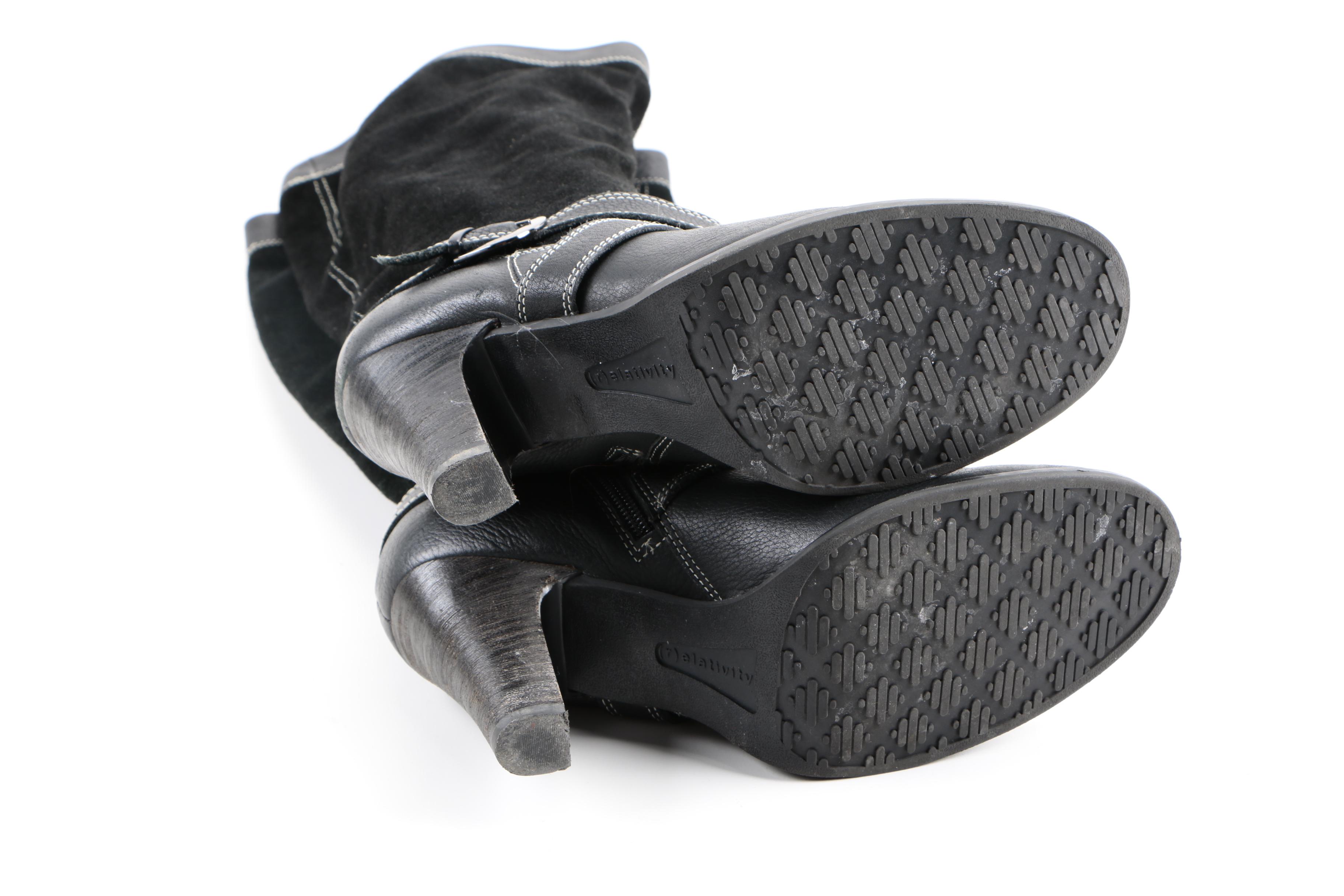 Relativity and Clarks Women's Suede and Leather Boots