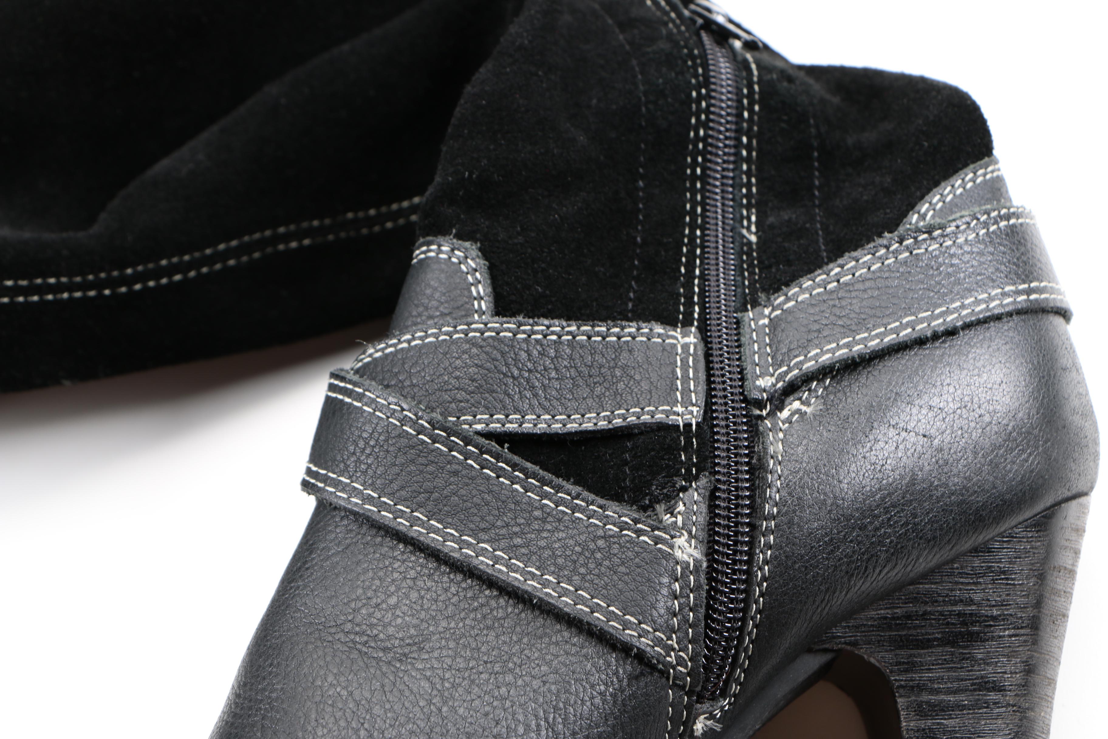 Relativity and Clarks Women's Suede and Leather Boots