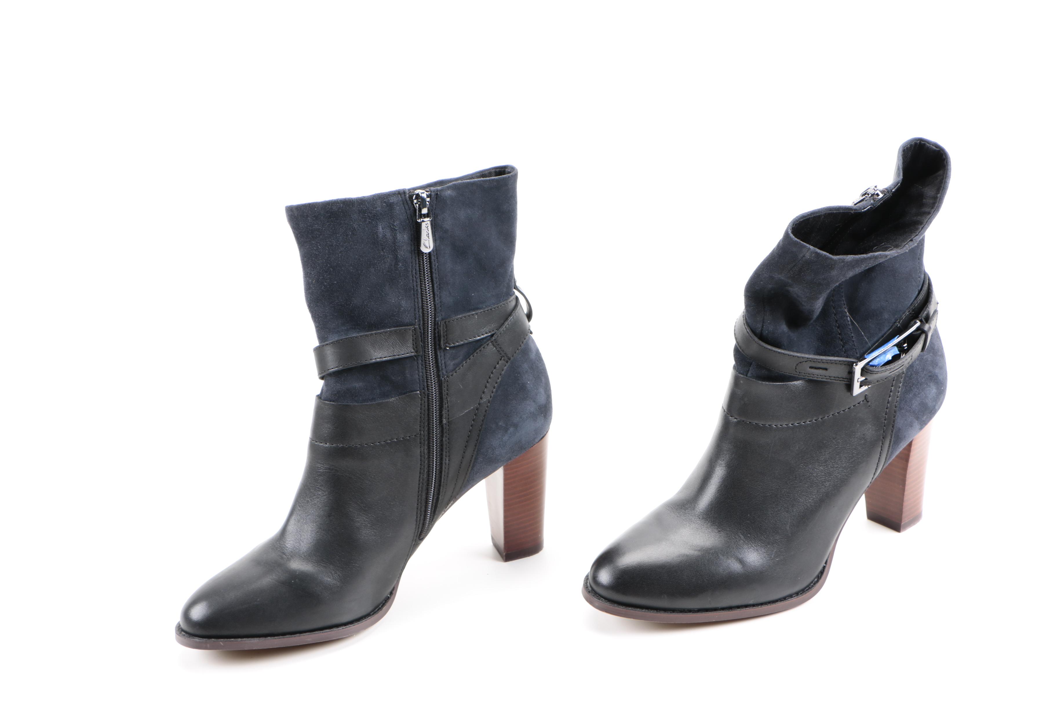 Relativity and Clarks Women's Suede and Leather Boots