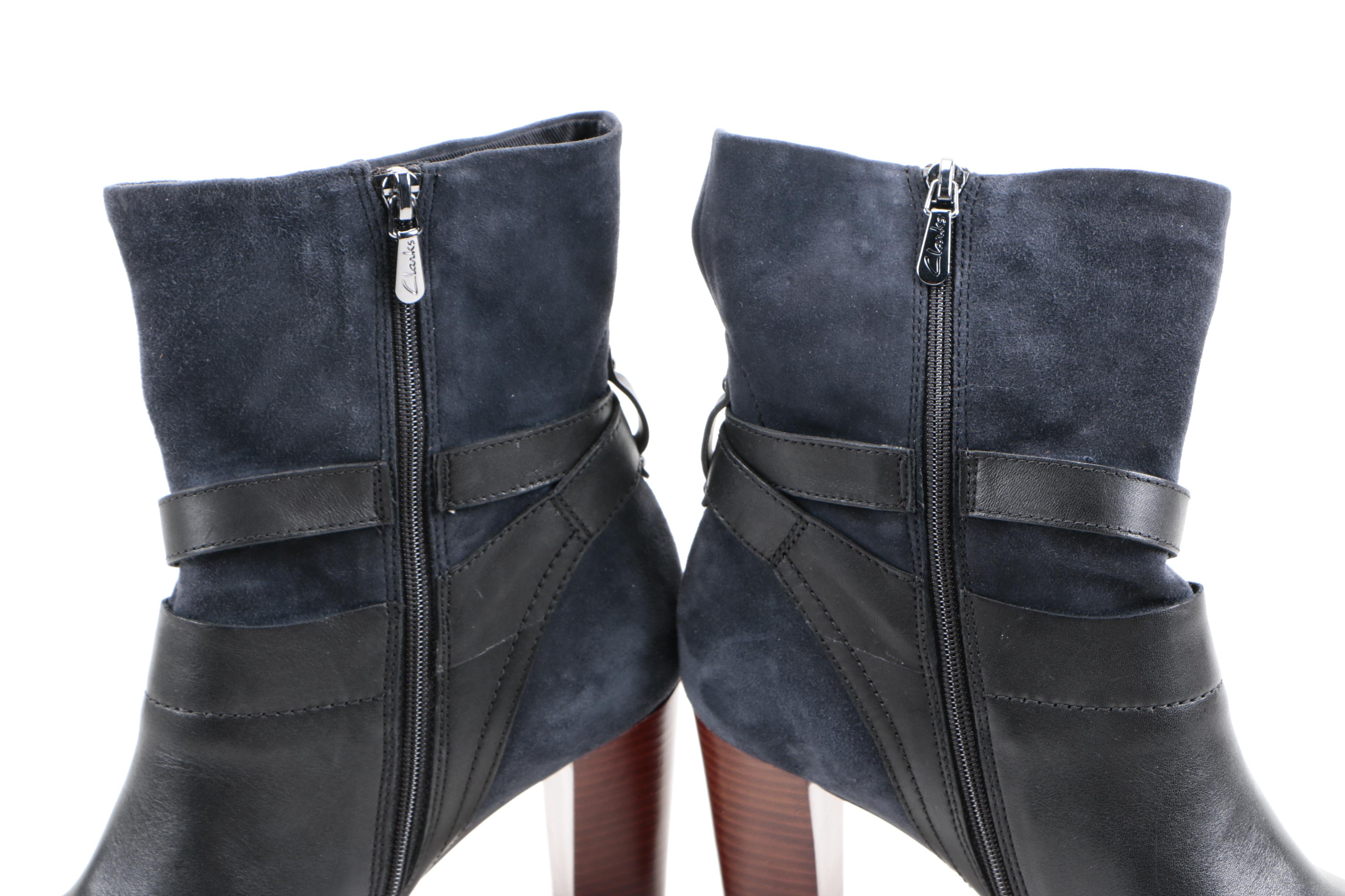 Relativity and Clarks Women's Suede and Leather Boots