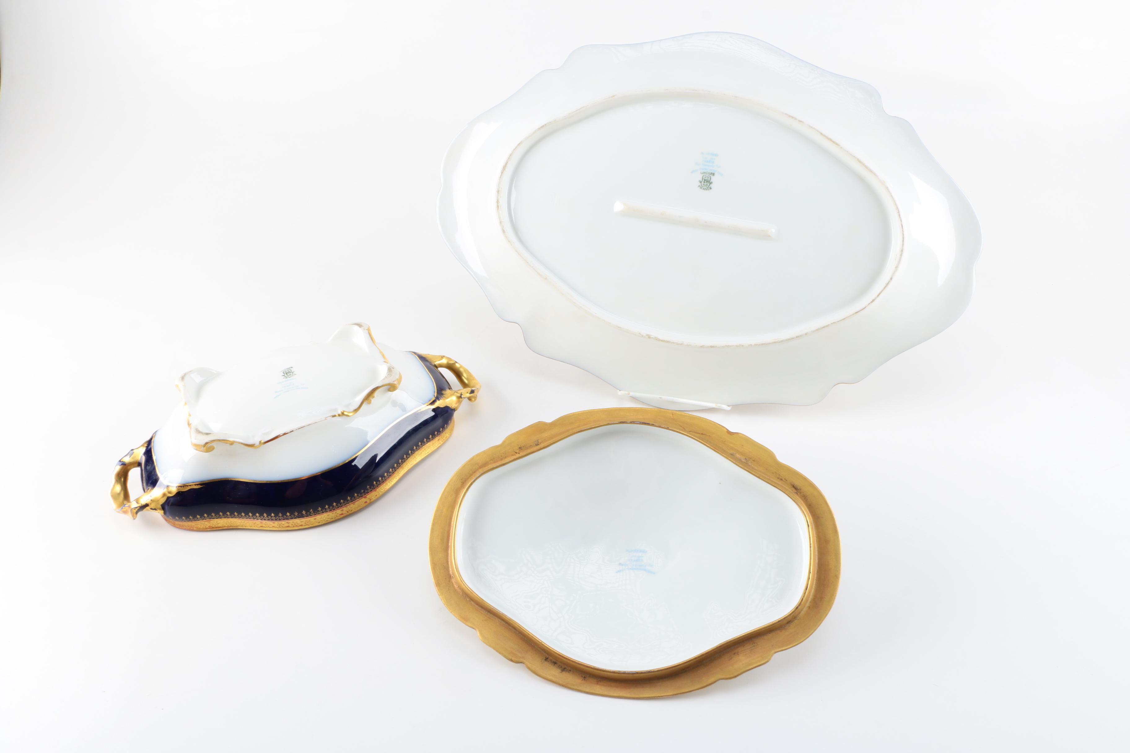 Antique Set of William Guerin Limoges Dinnerware