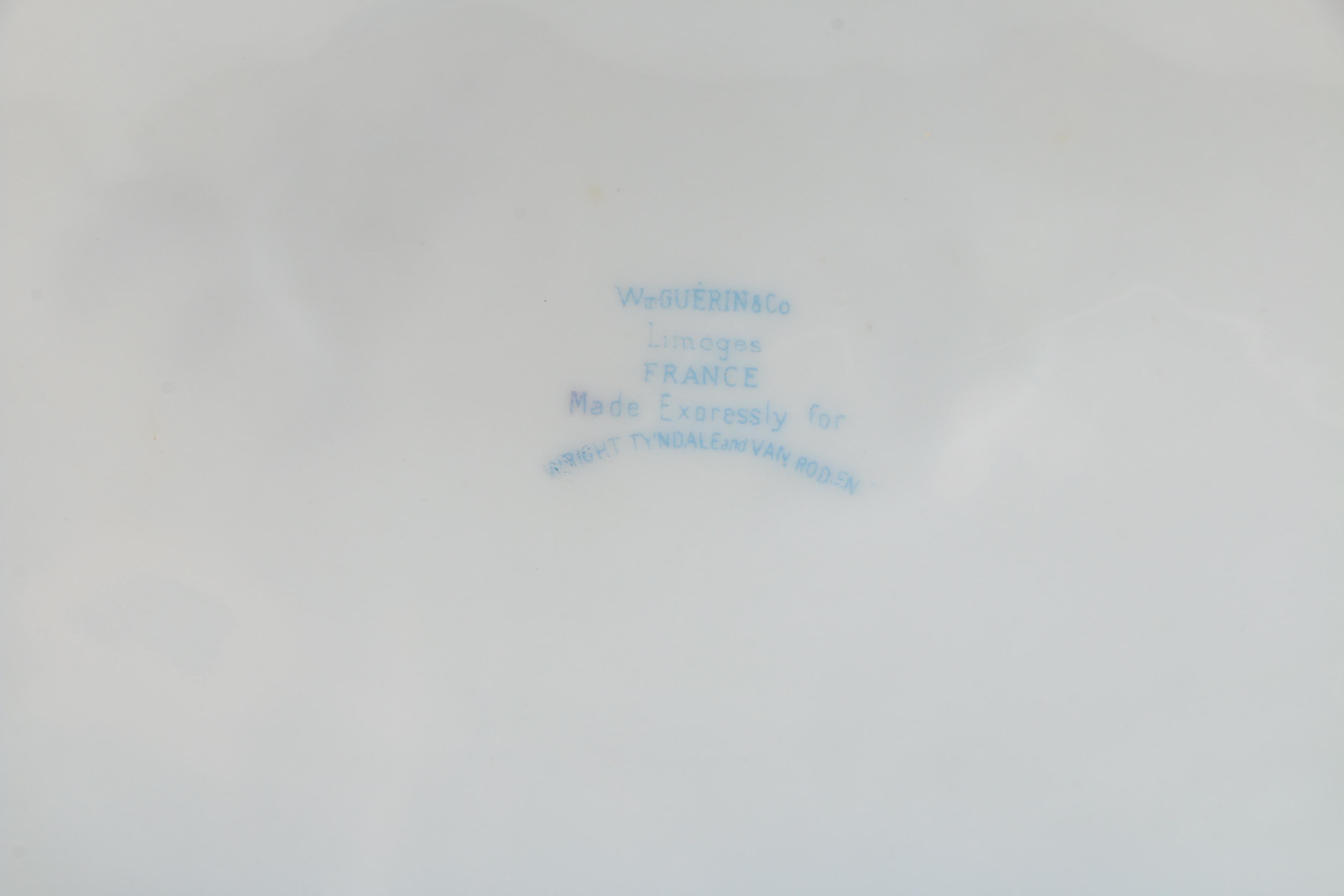 Antique Set of William Guerin Limoges Dinnerware