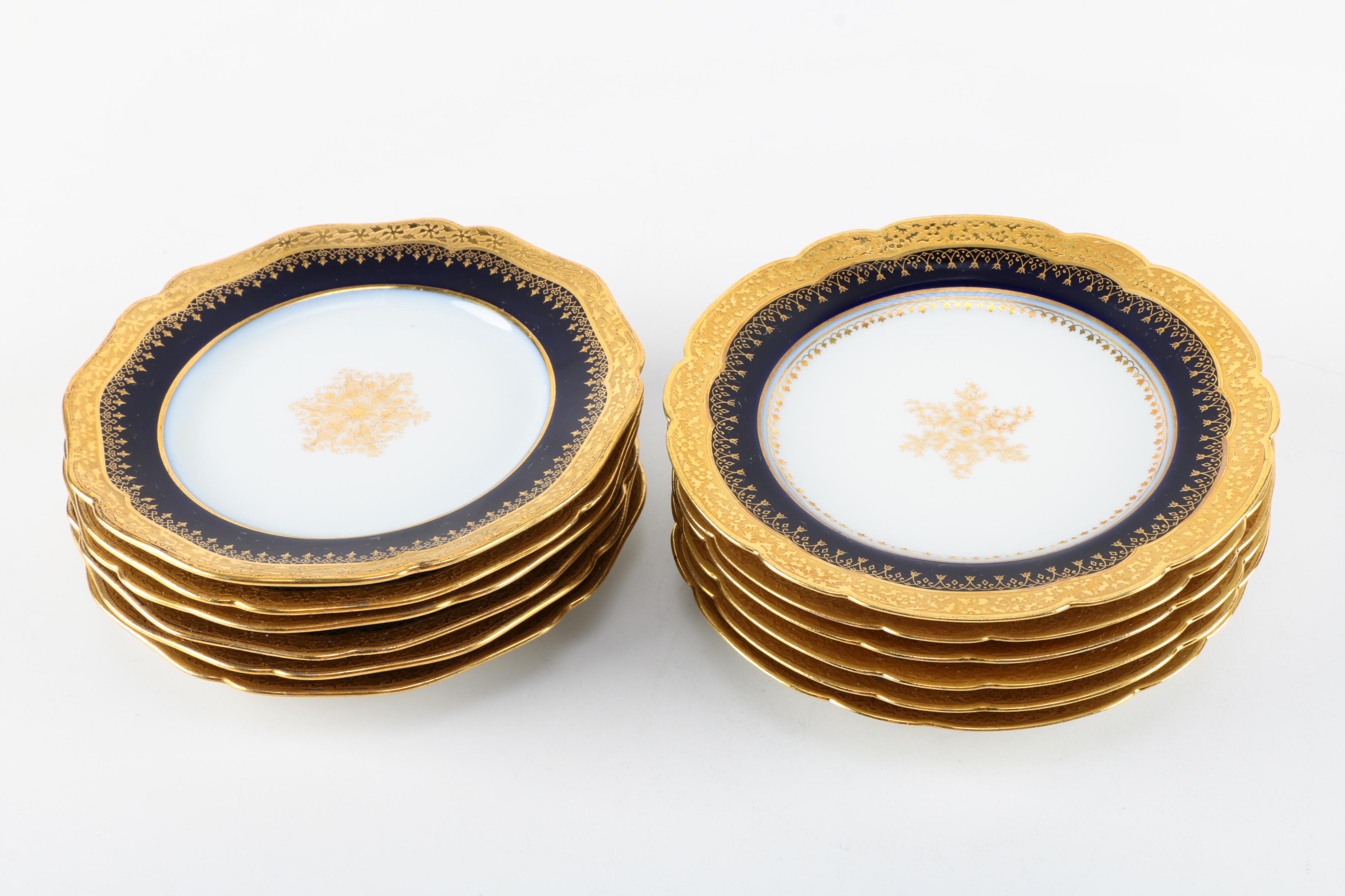 Antique Set of William Guerin Limoges Dinnerware