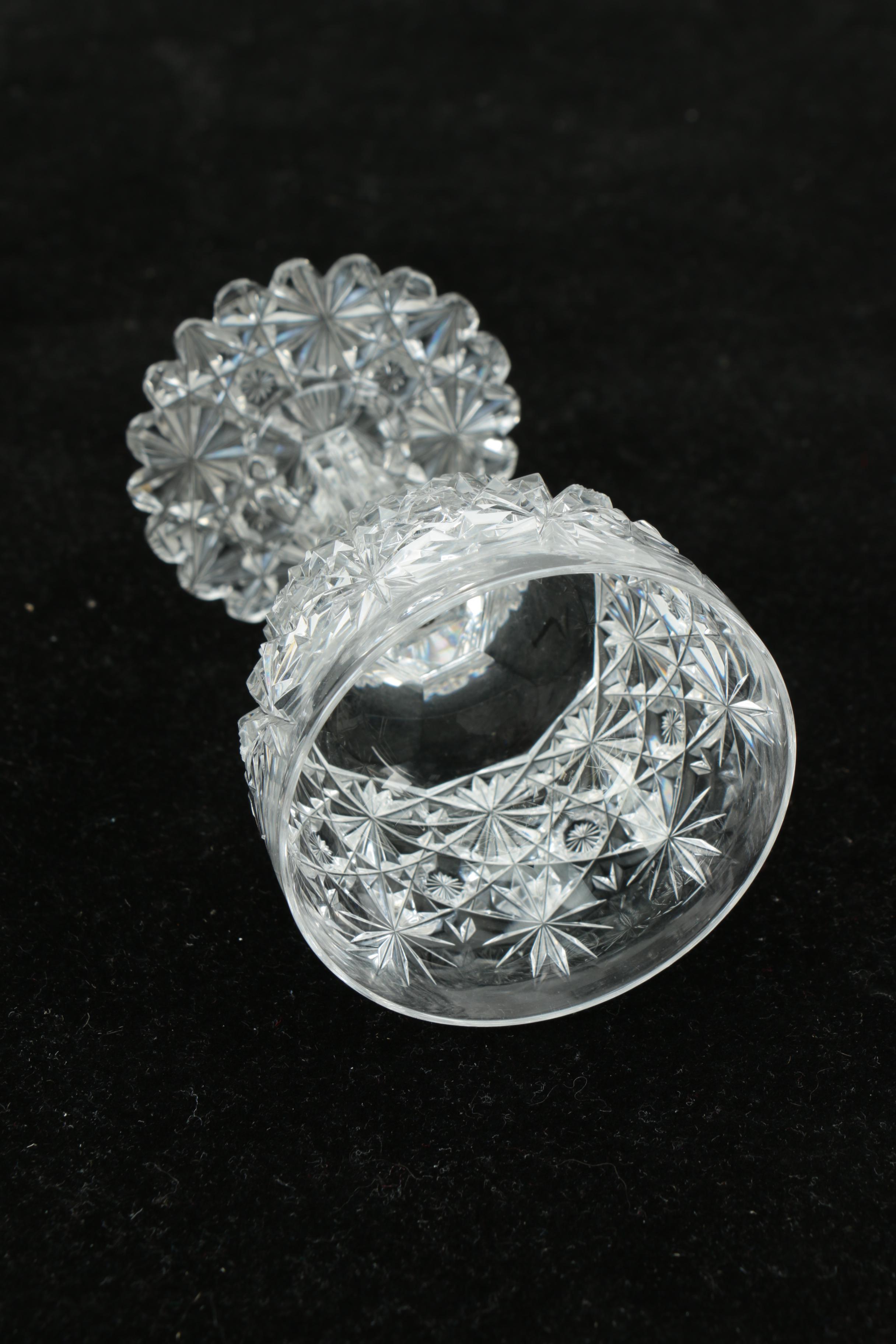 Set of Late 19th Century American Brilliant Period Cut Glass "Russian" Stemware