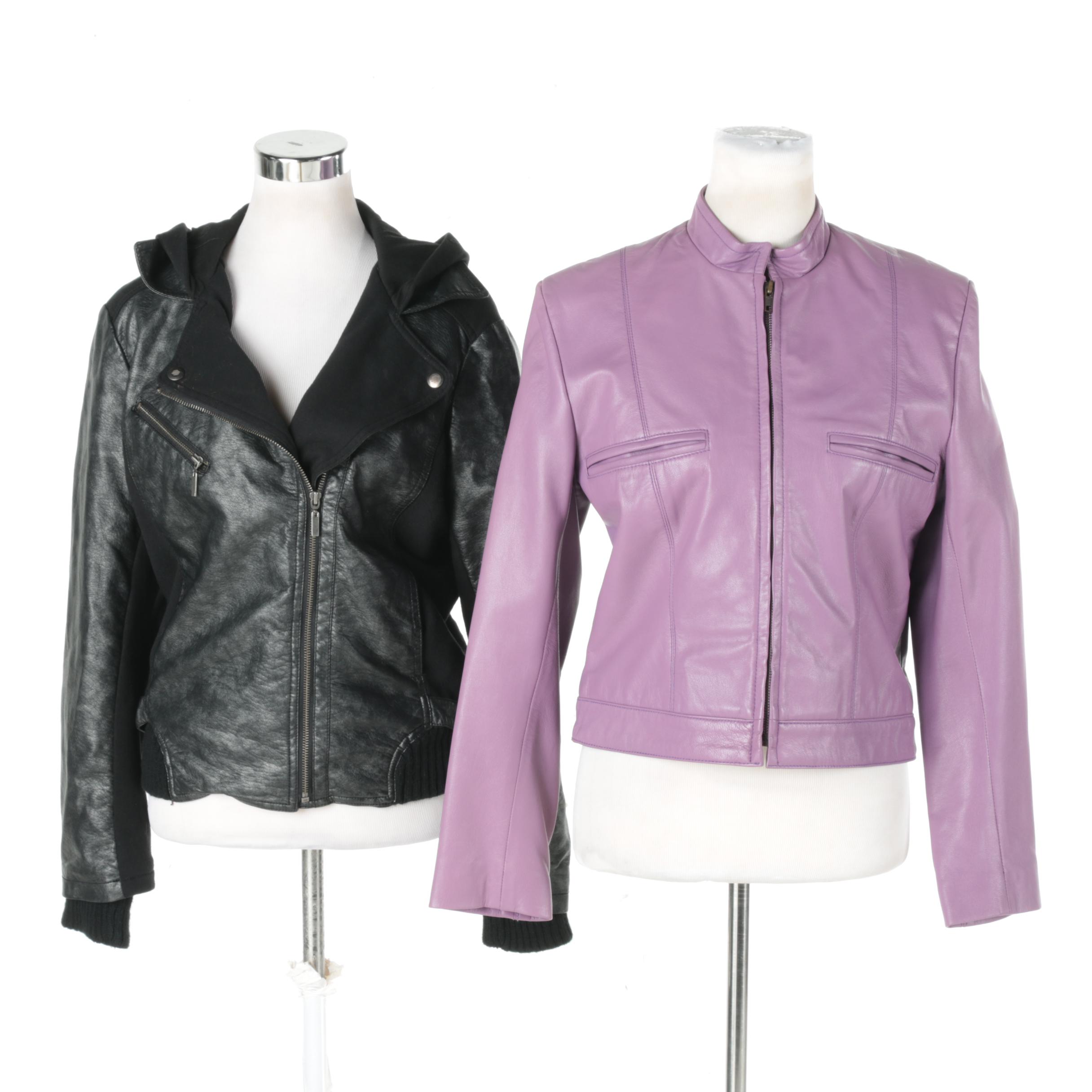 HSA Leather and Bisou Bisou by Michele Bohbot Women's Jackets