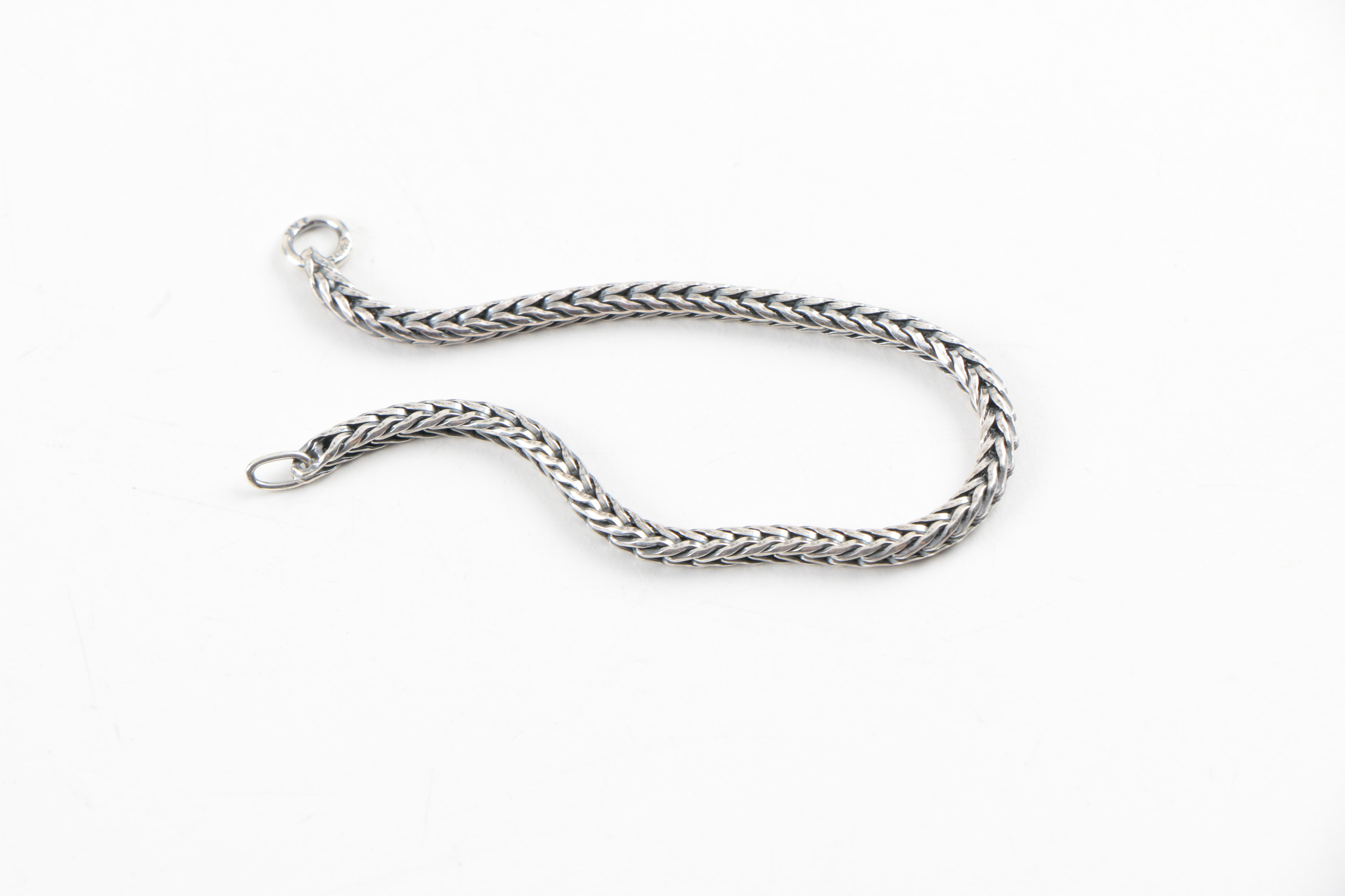Sterling Silver "Trollbeads" Necklace and Bracelet Chains