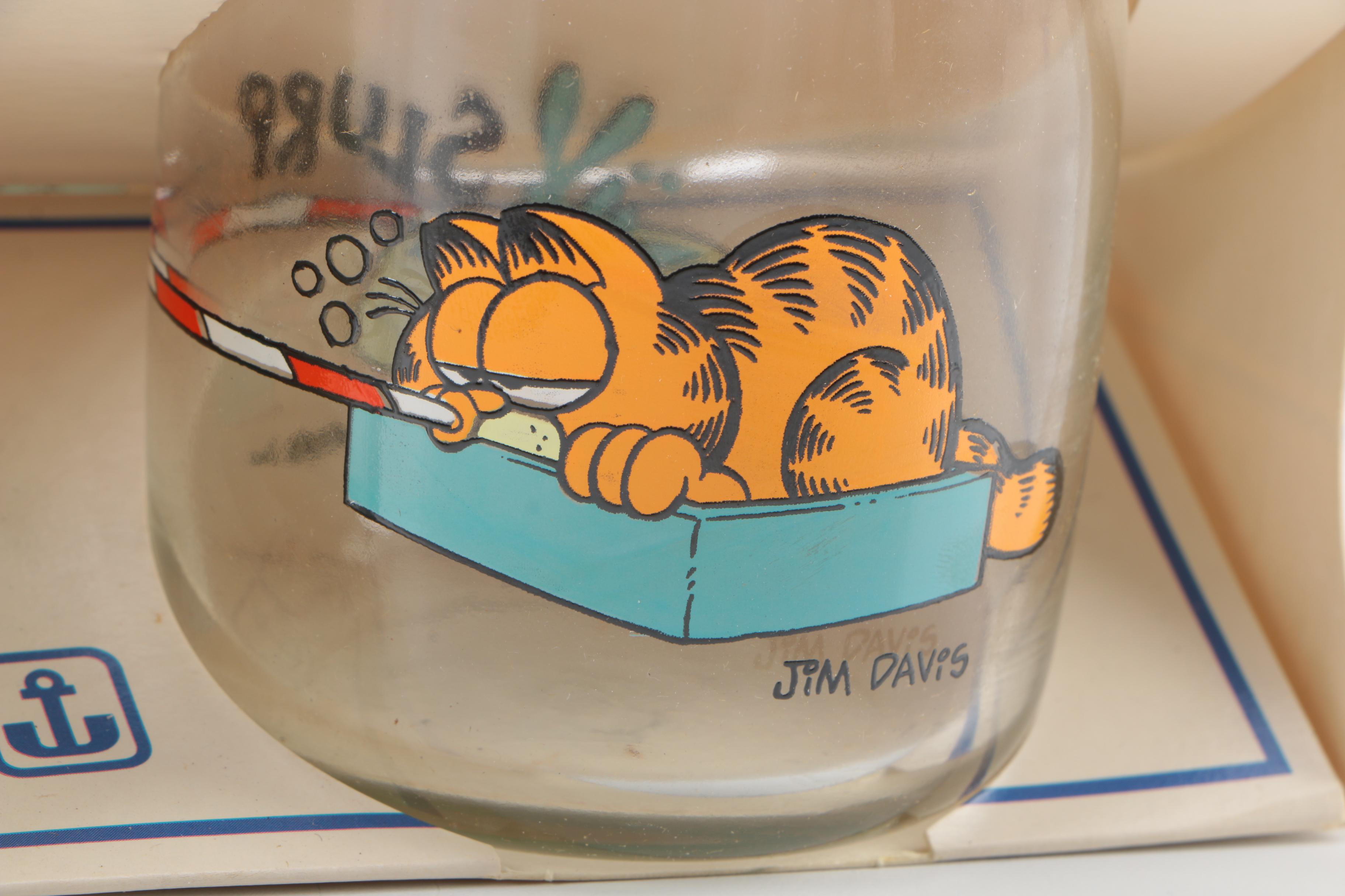 Collectible "Garfield" Drinking Glasses