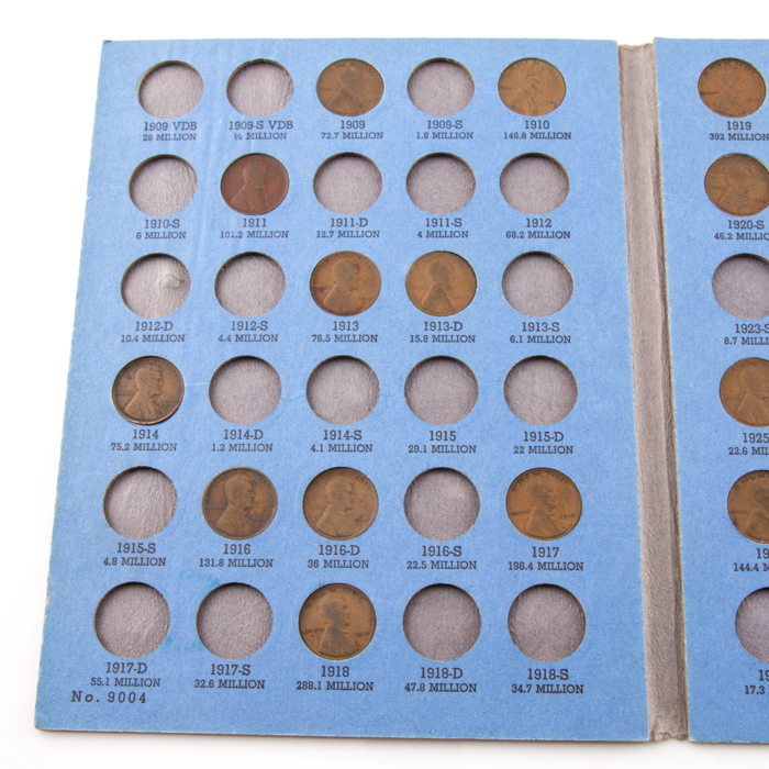 Whitman Binder of Lincoln Wheat Cents and an "Early American Coins" Binder