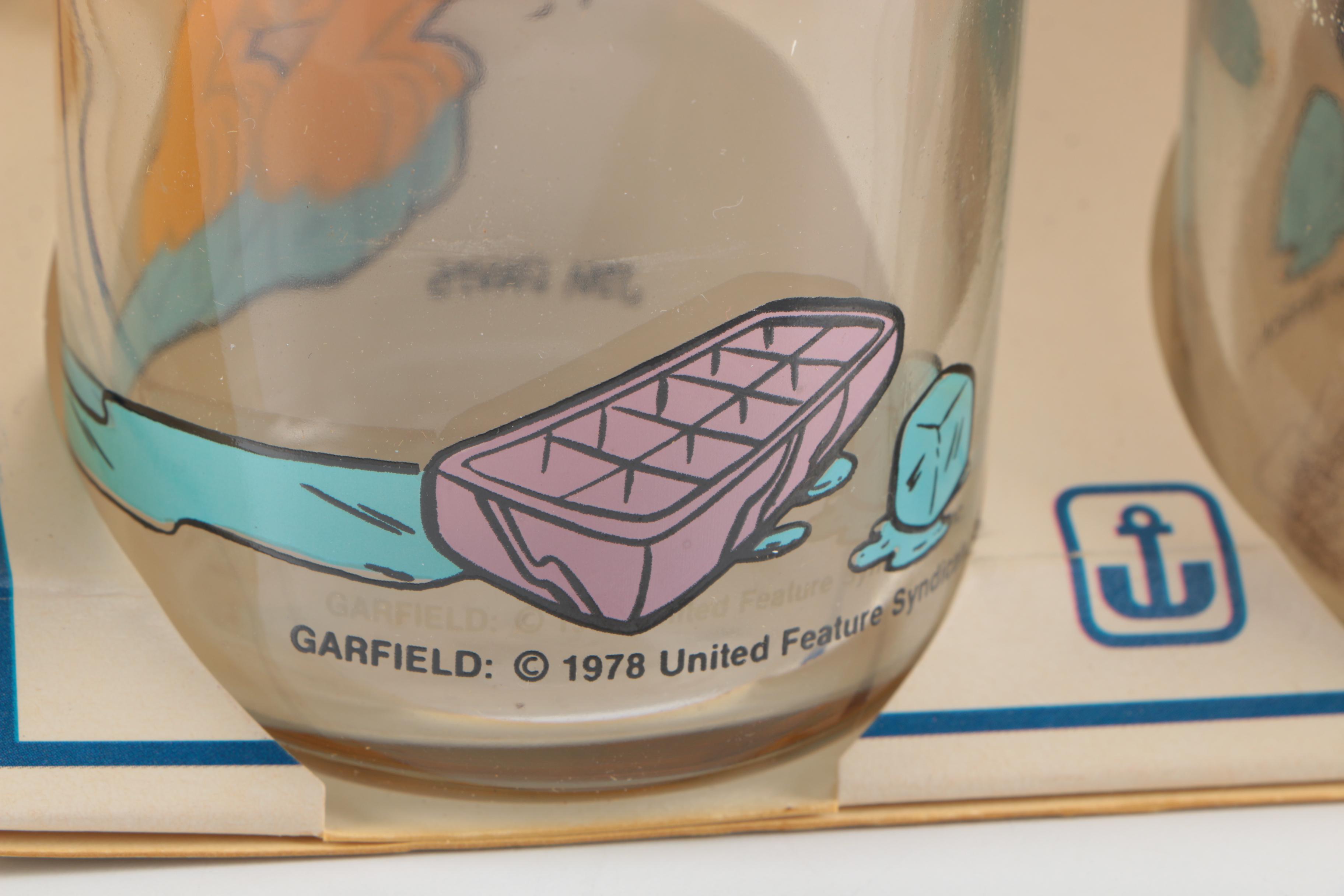 Collectible "Garfield" Drinking Glasses