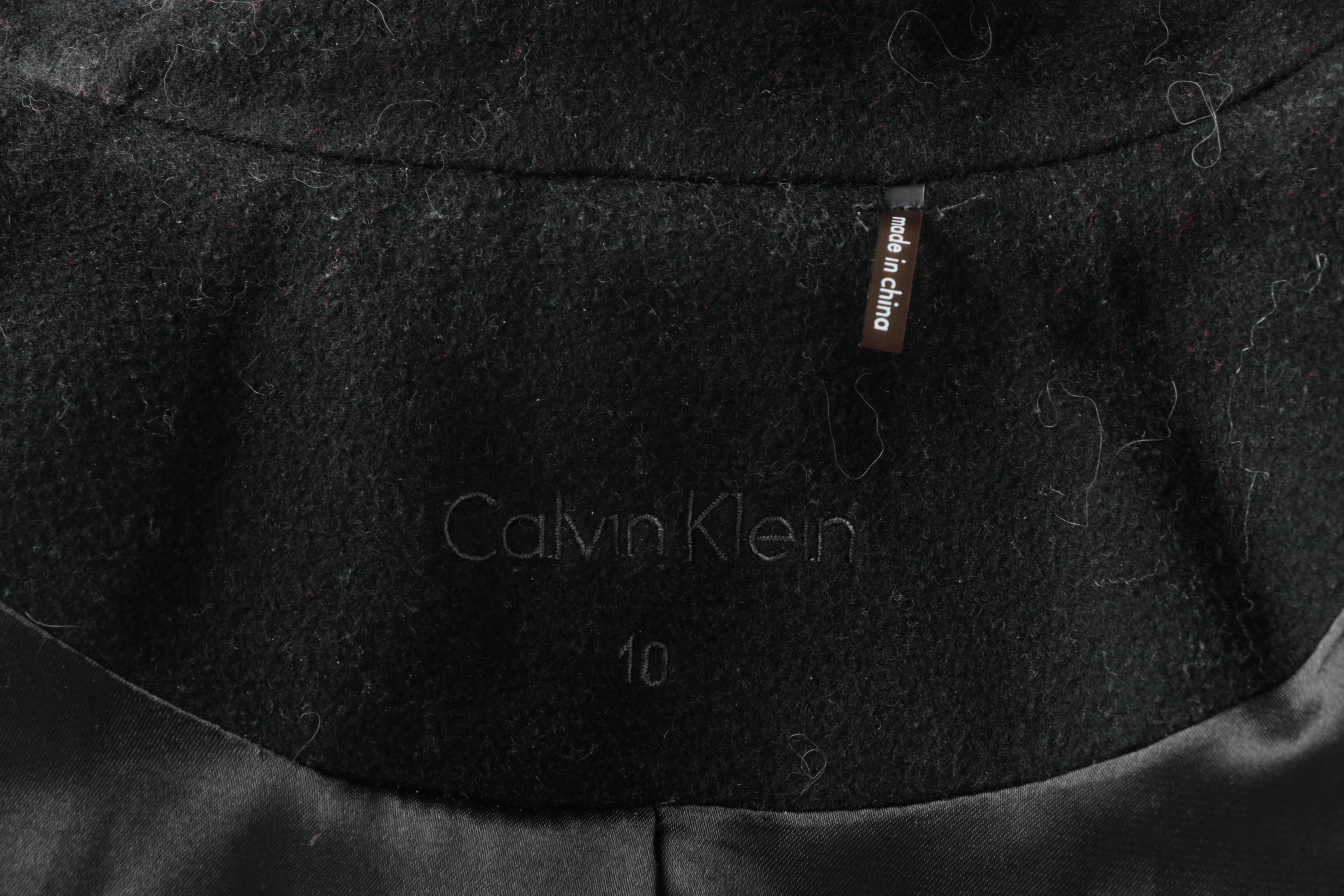 Calvin Klein Pea Coat and Cabi Draped Coat