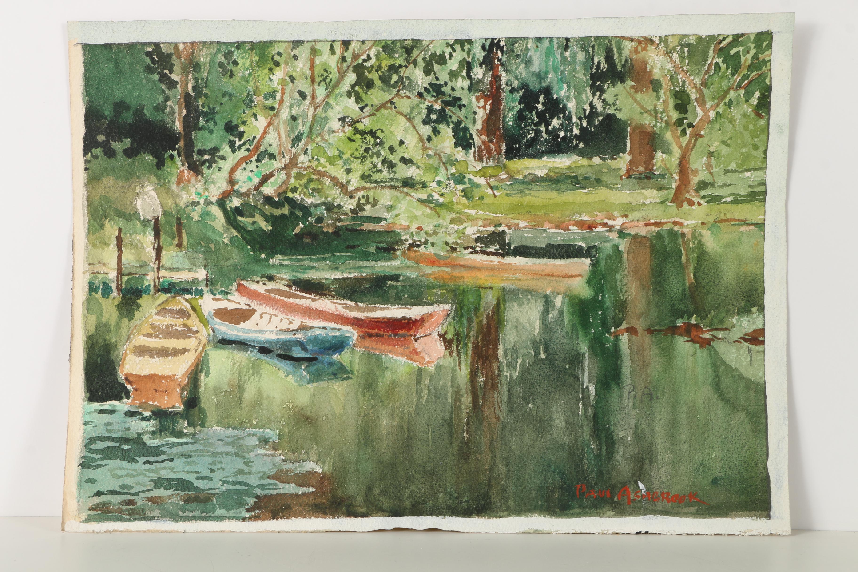 Collection of Paul Ashbrook and Panayiota Watercolor Paintings