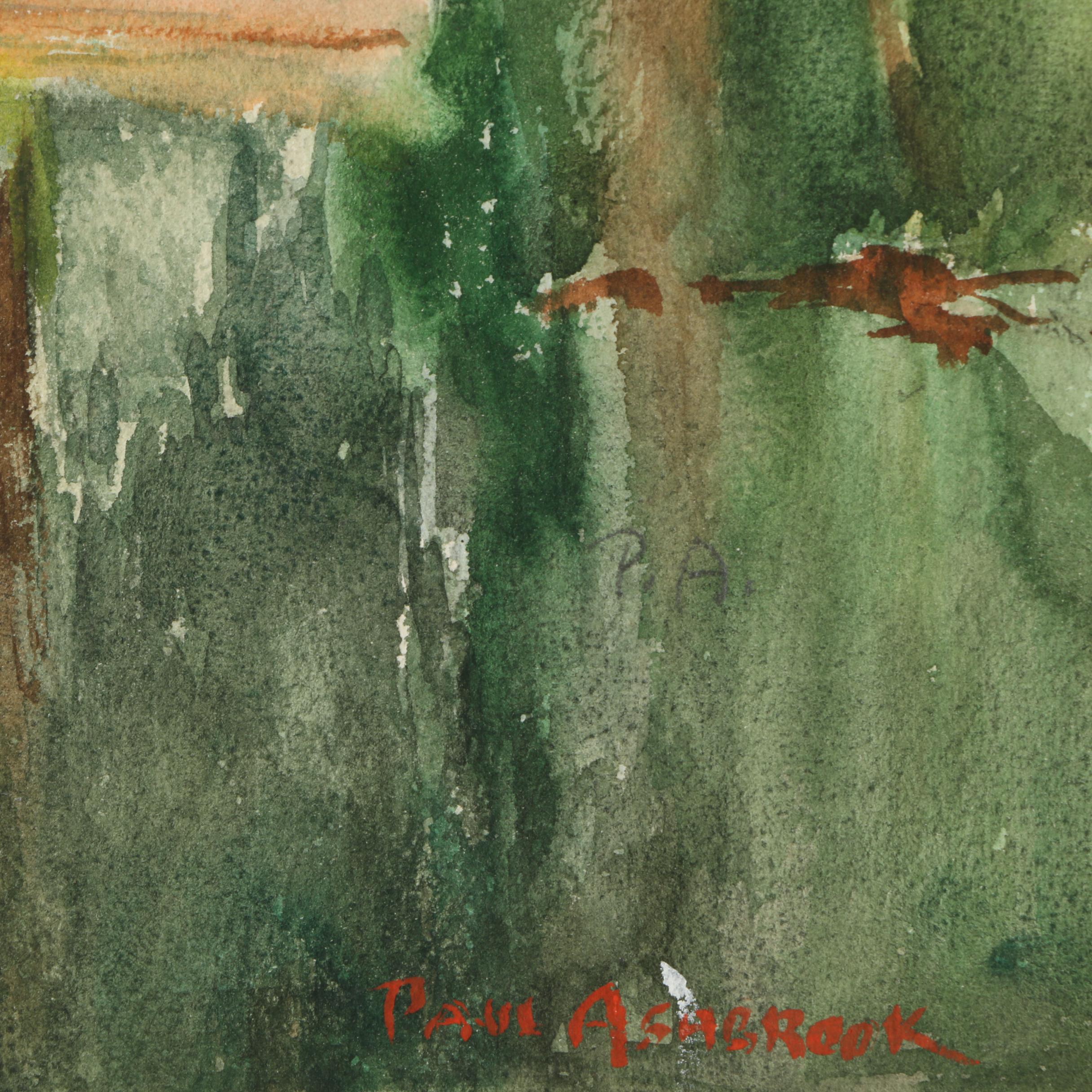 Collection of Paul Ashbrook and Panayiota Watercolor Paintings