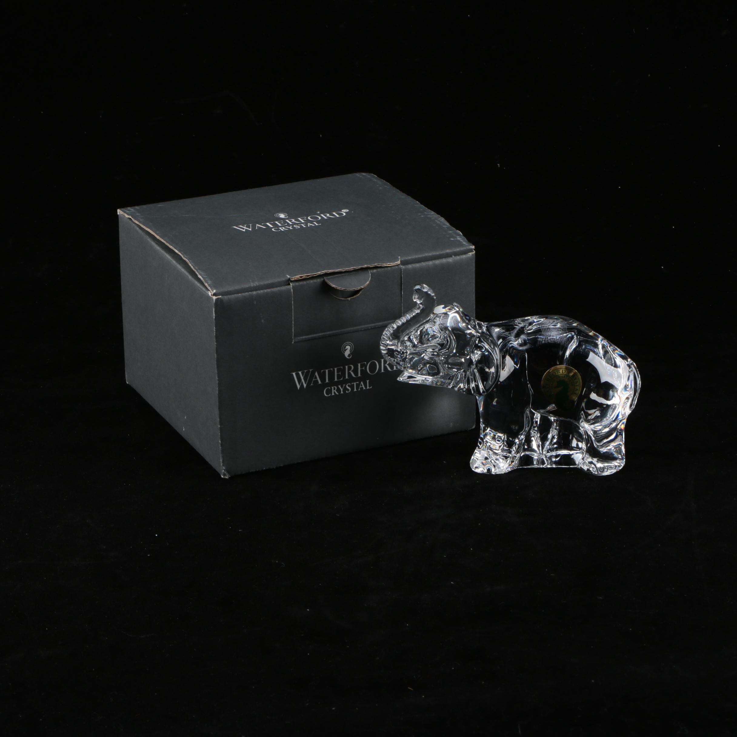 Waterford Crystal Elephant Figurine