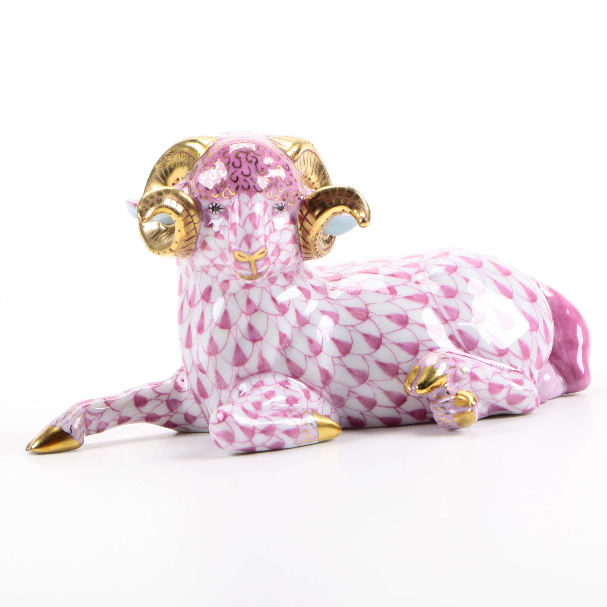 Herend Ram Figurine