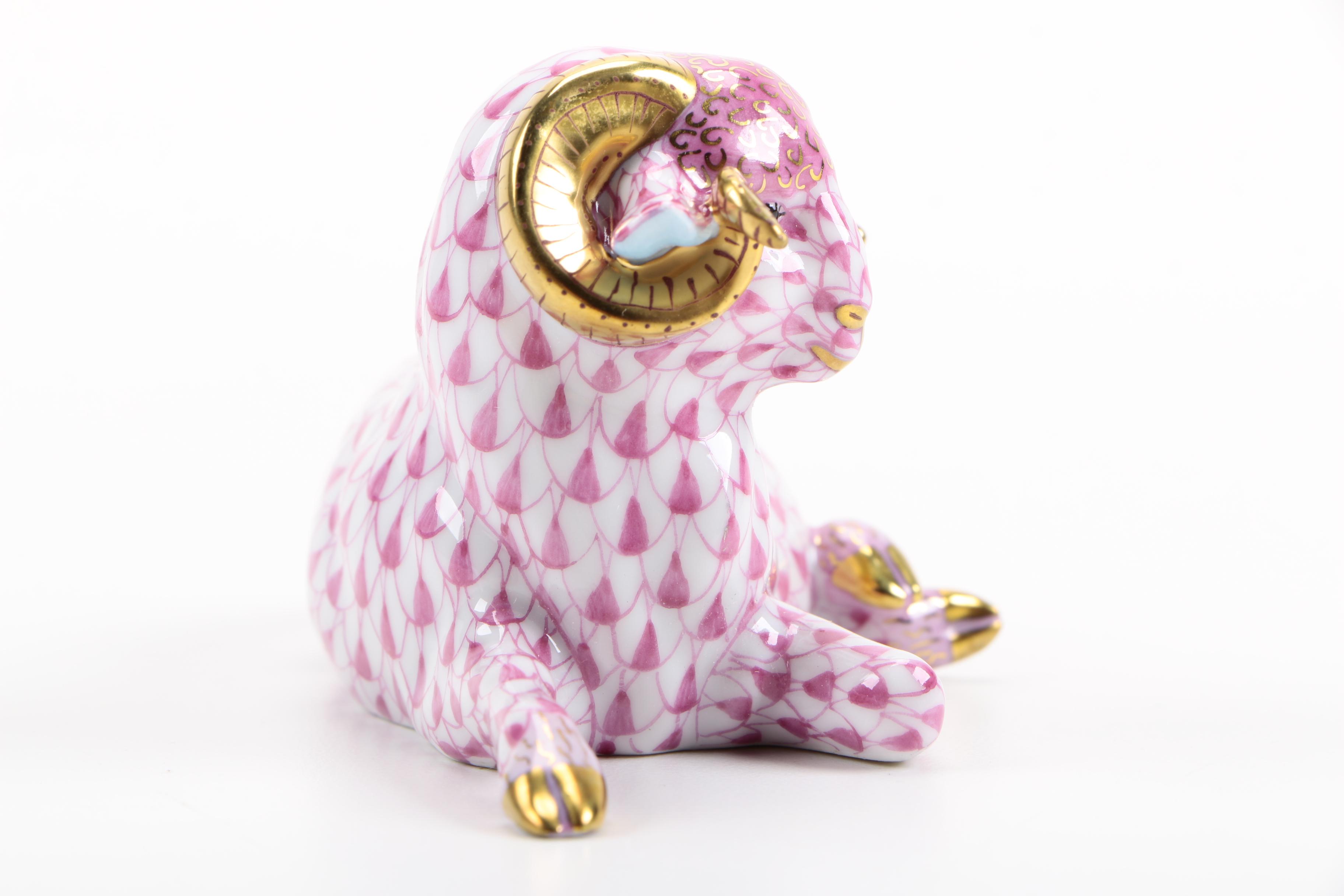 Herend Ram Figurine