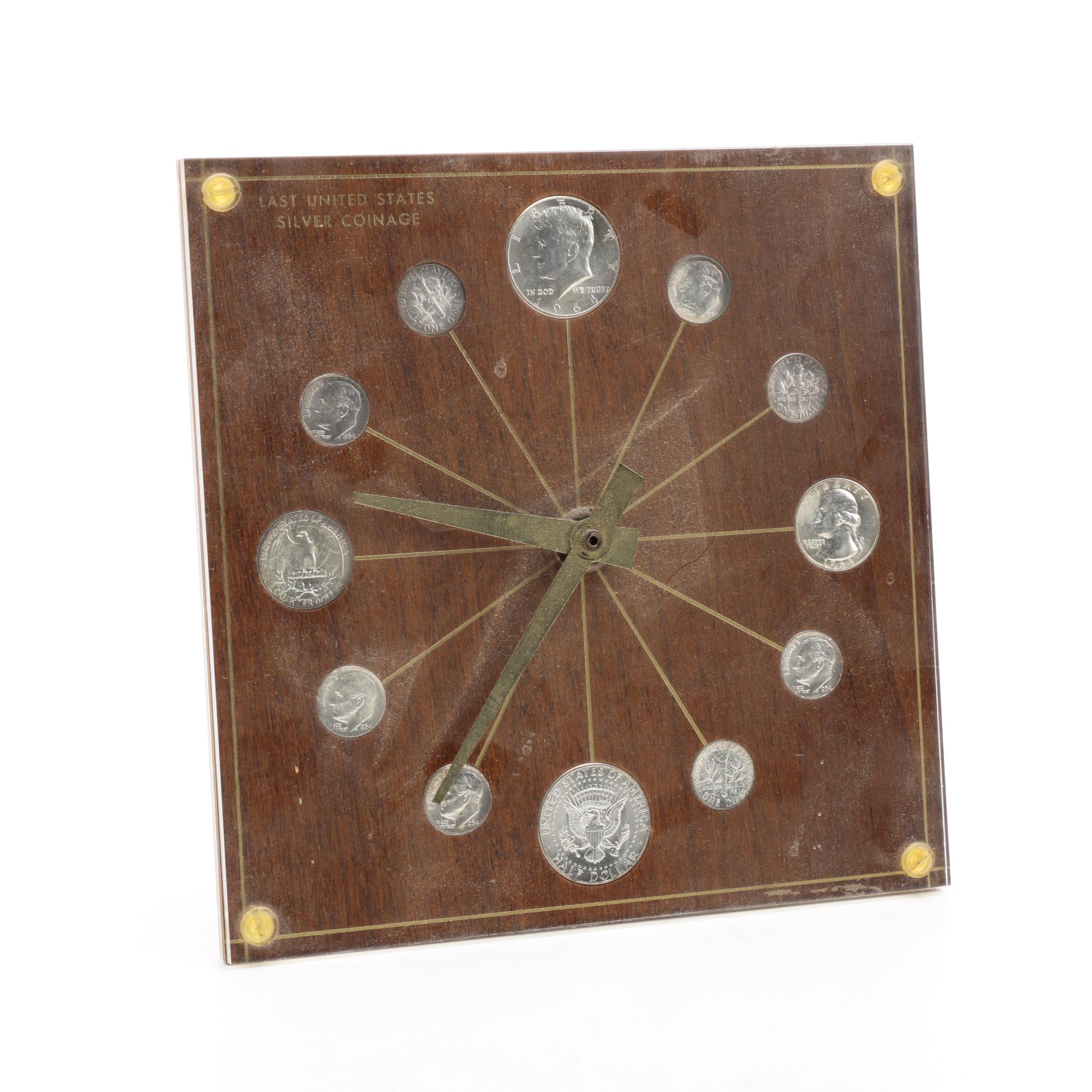 United States Last Silver Coinage Clock