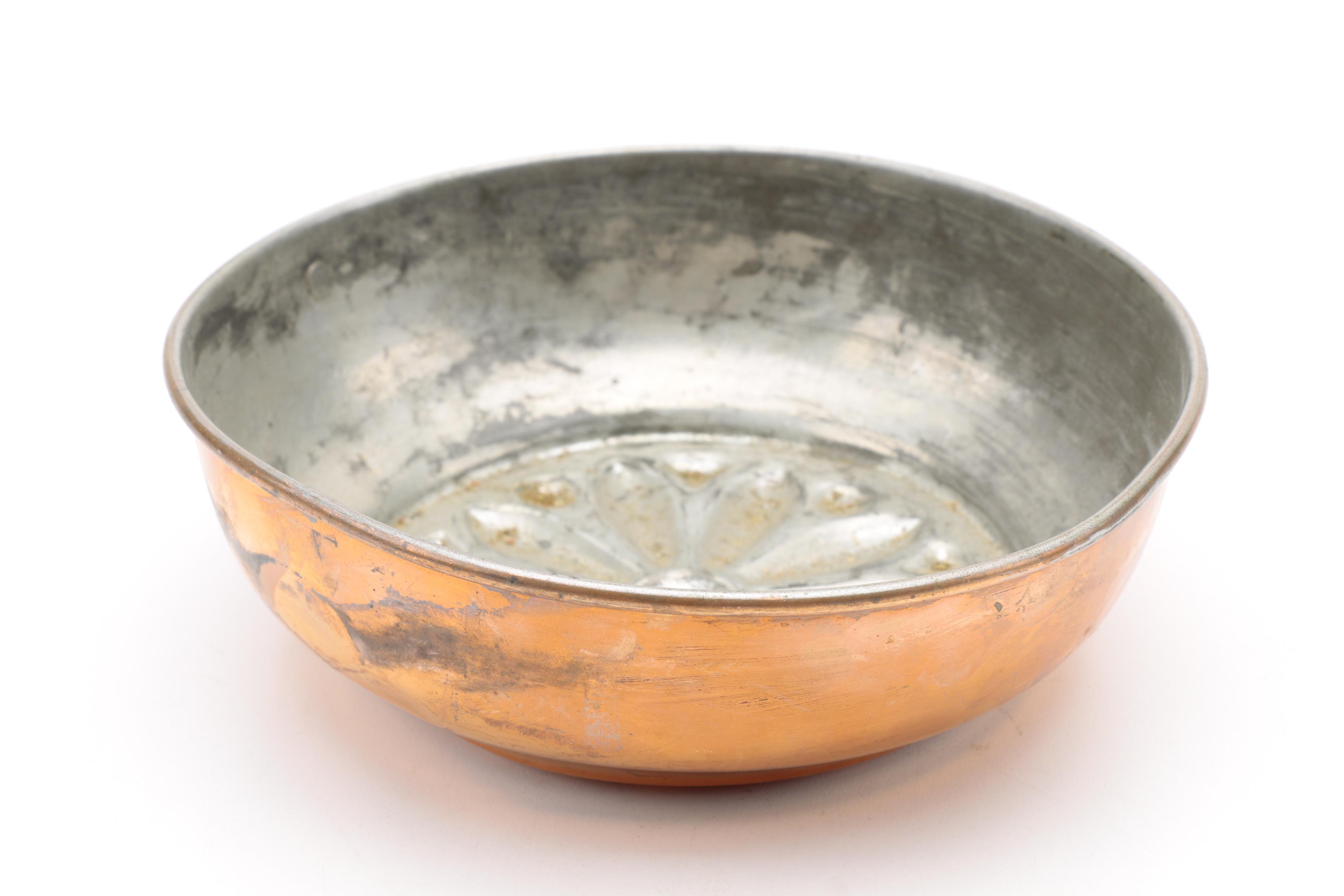 Selection of Vintage Copper and Metal Decor including Ystad Metall