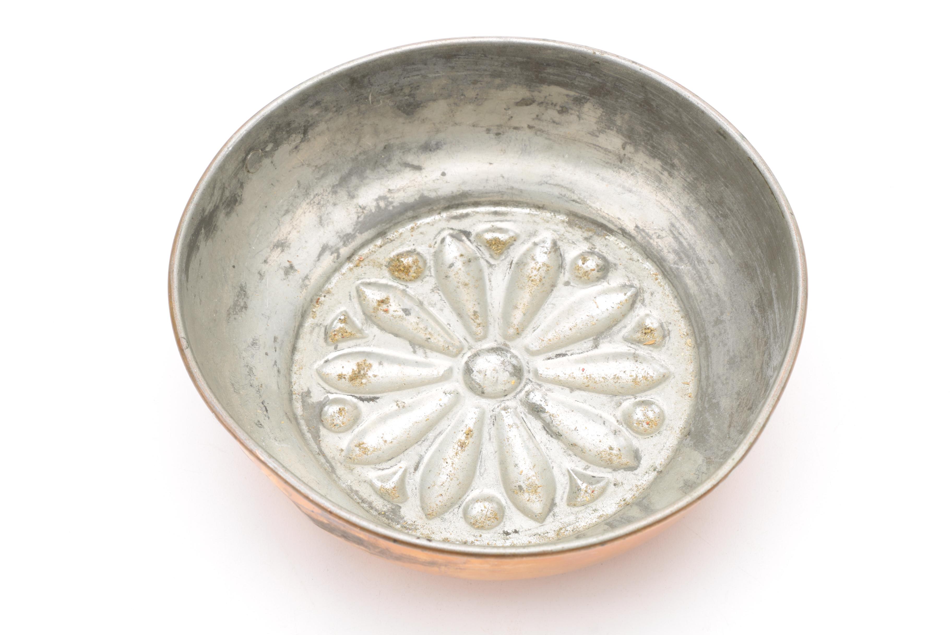 Selection of Vintage Copper and Metal Decor including Ystad Metall