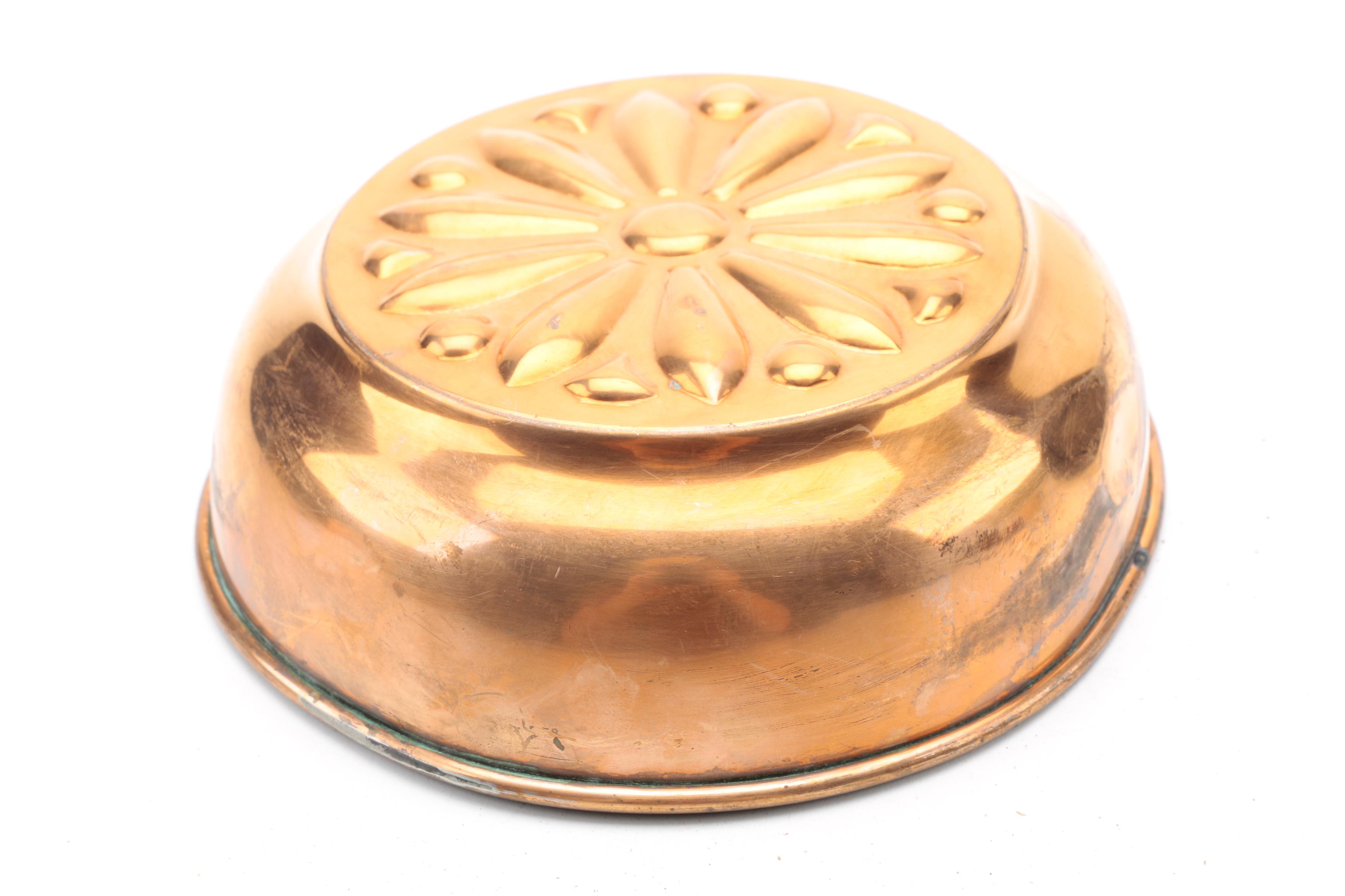 Selection of Vintage Copper and Metal Decor including Ystad Metall