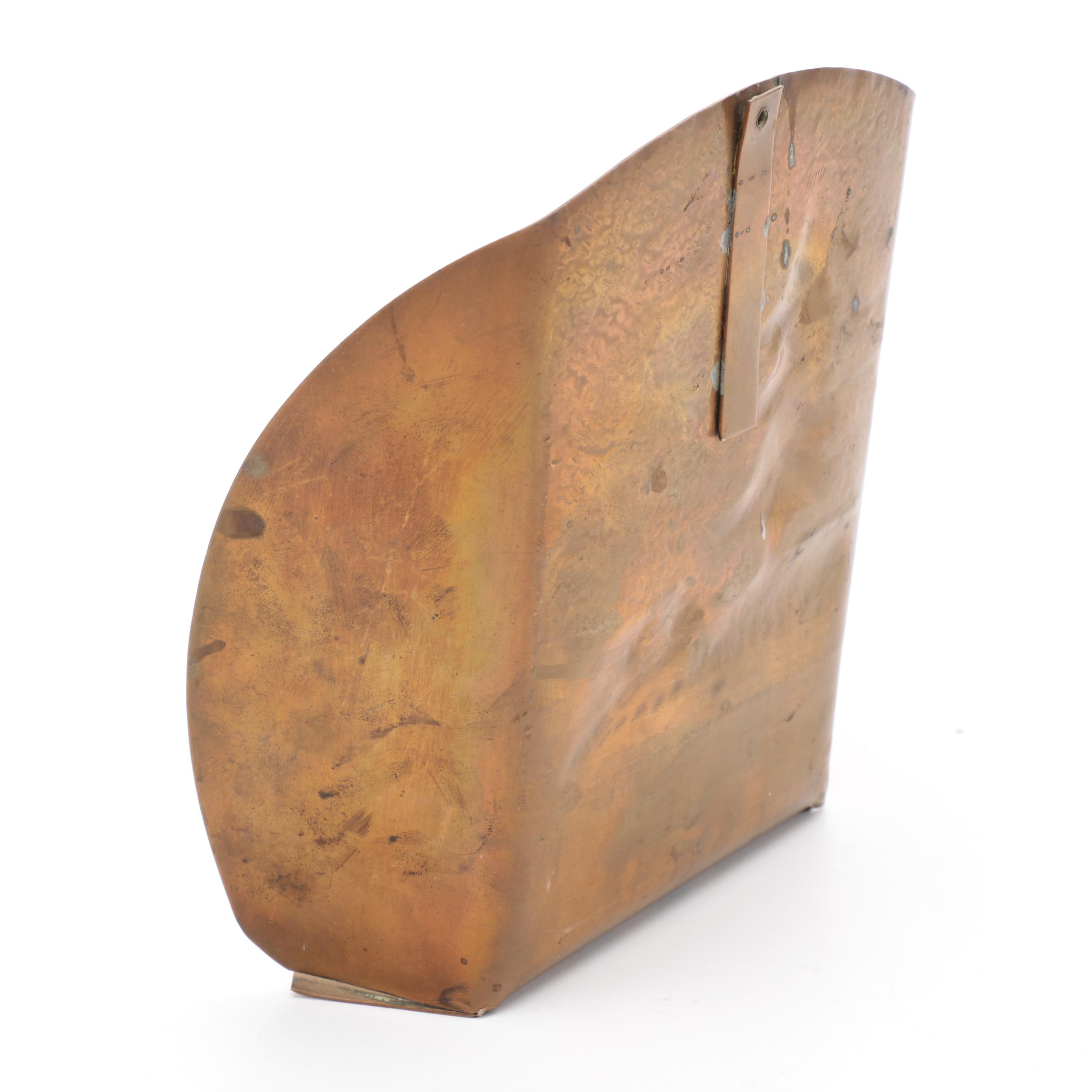 Selection of Vintage Copper and Metal Decor including Ystad Metall