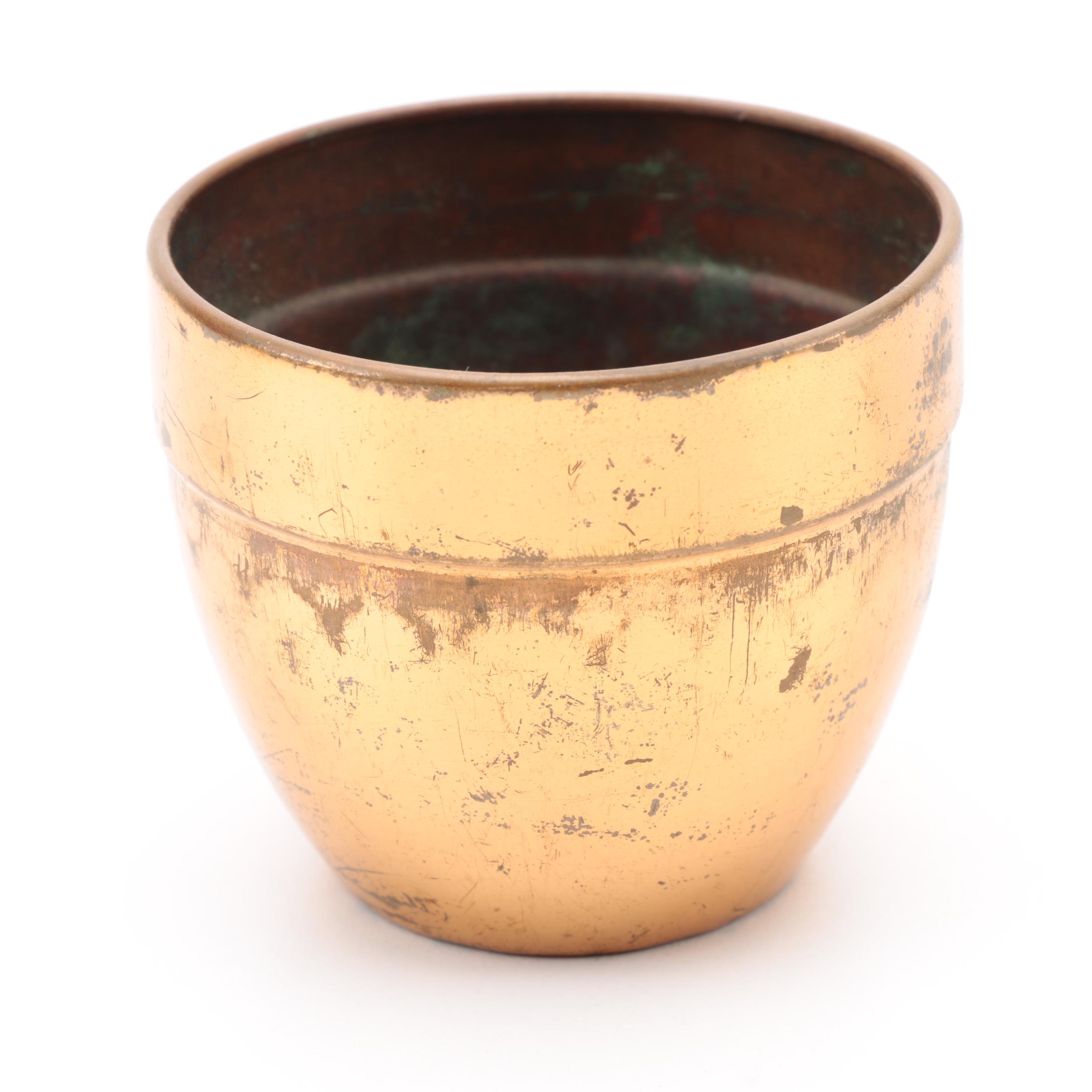 Selection of Vintage Copper and Metal Decor including Ystad Metall