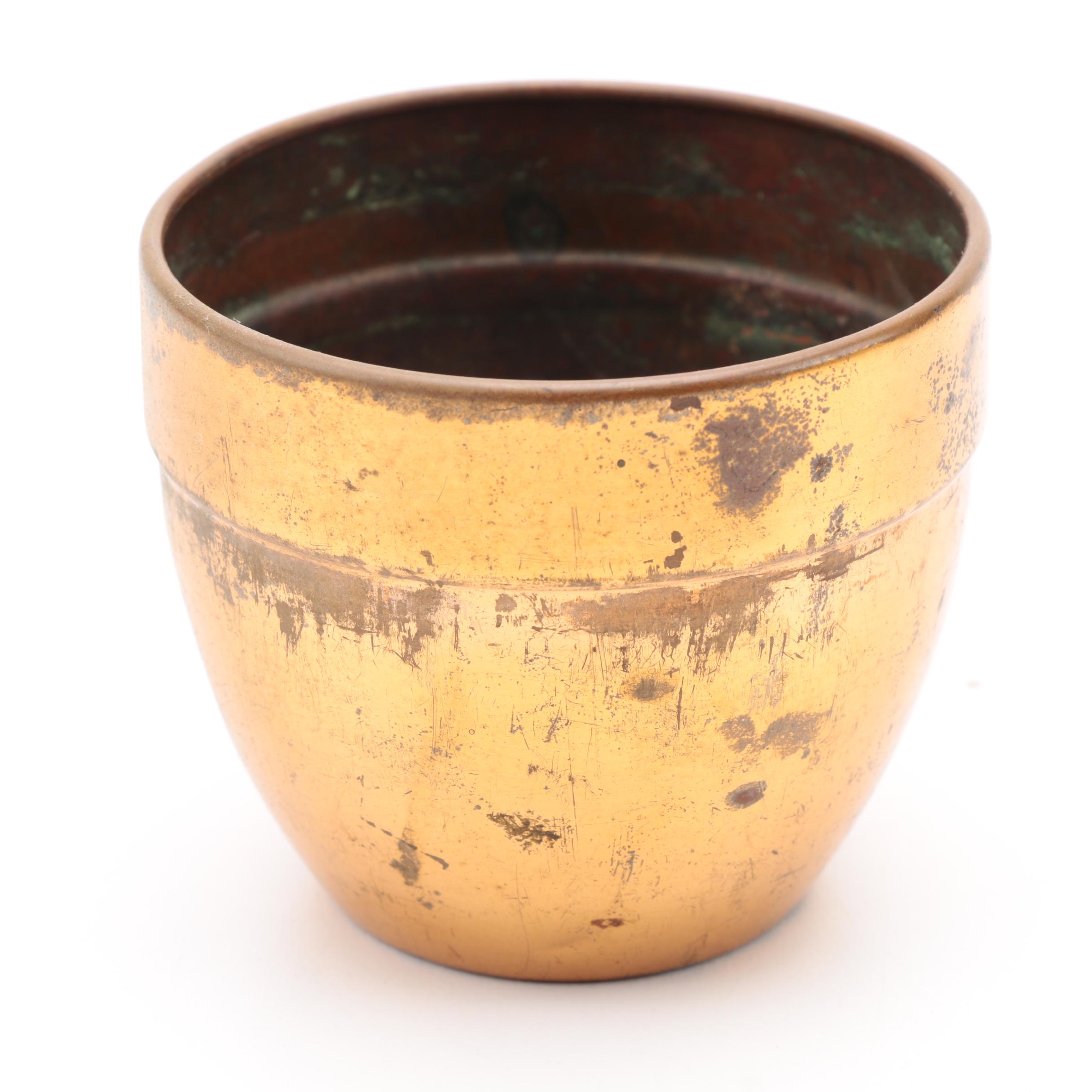 Selection of Vintage Copper and Metal Decor including Ystad Metall