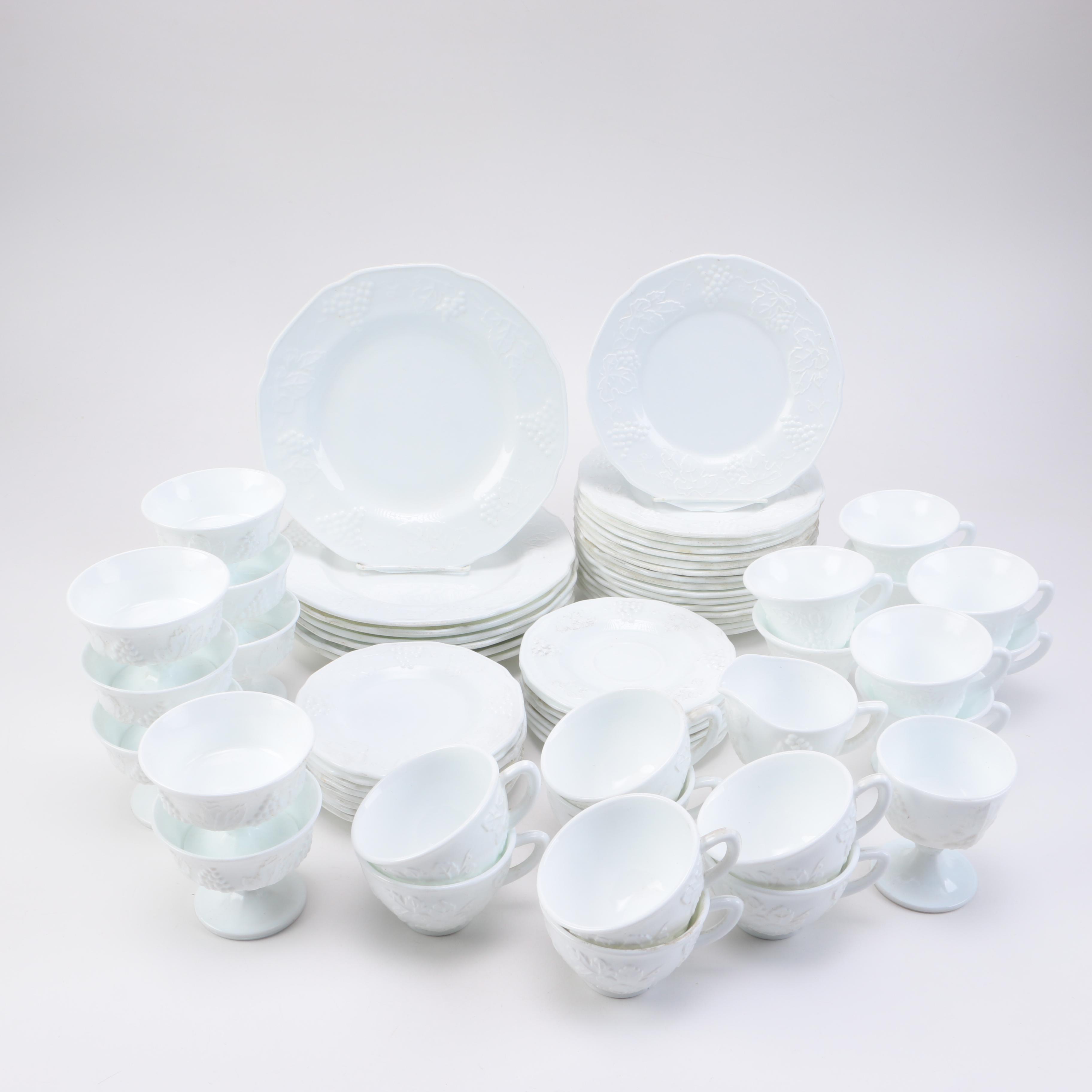 Colony Harvest Milk Glass Tableware