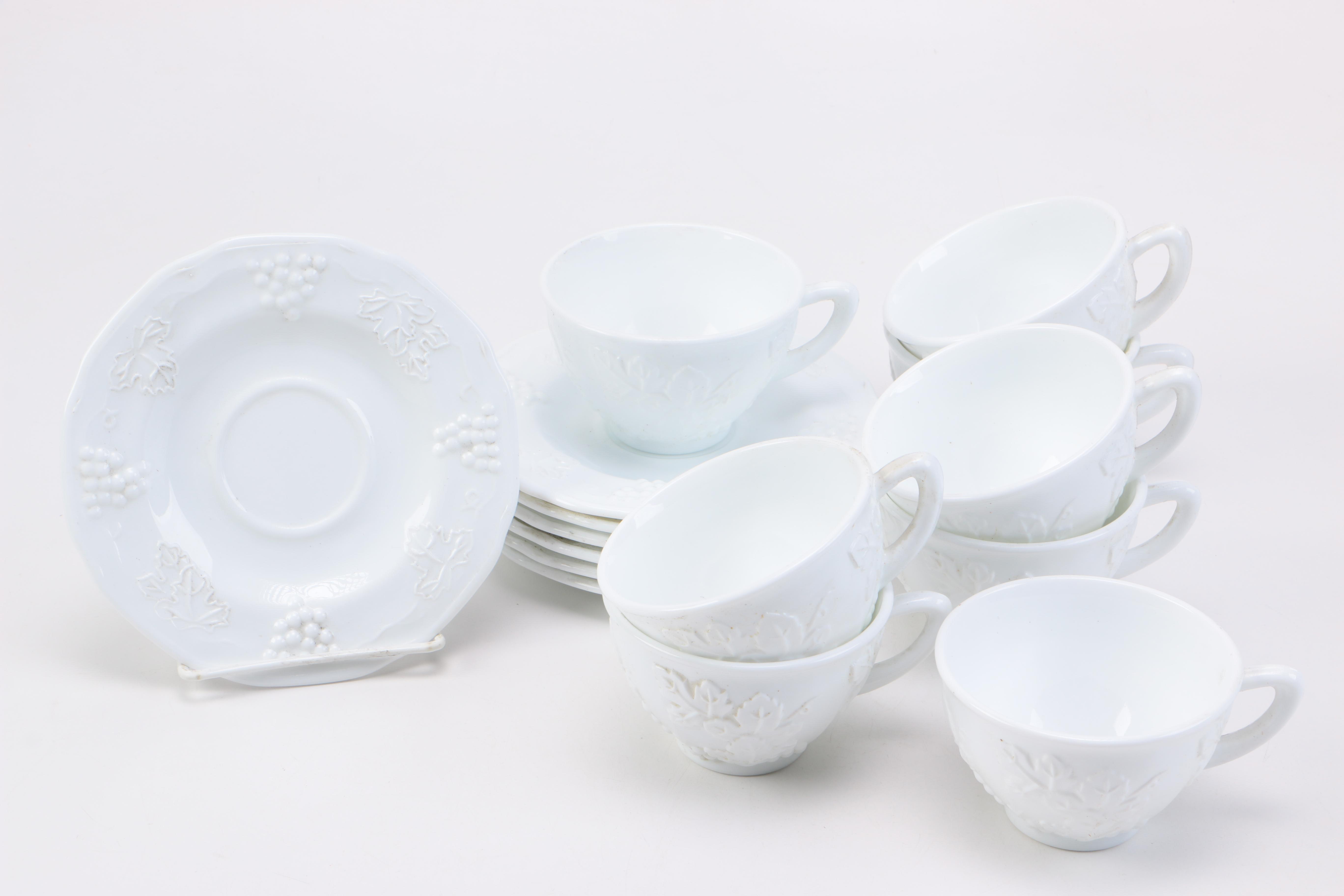Colony Harvest Milk Glass Tableware