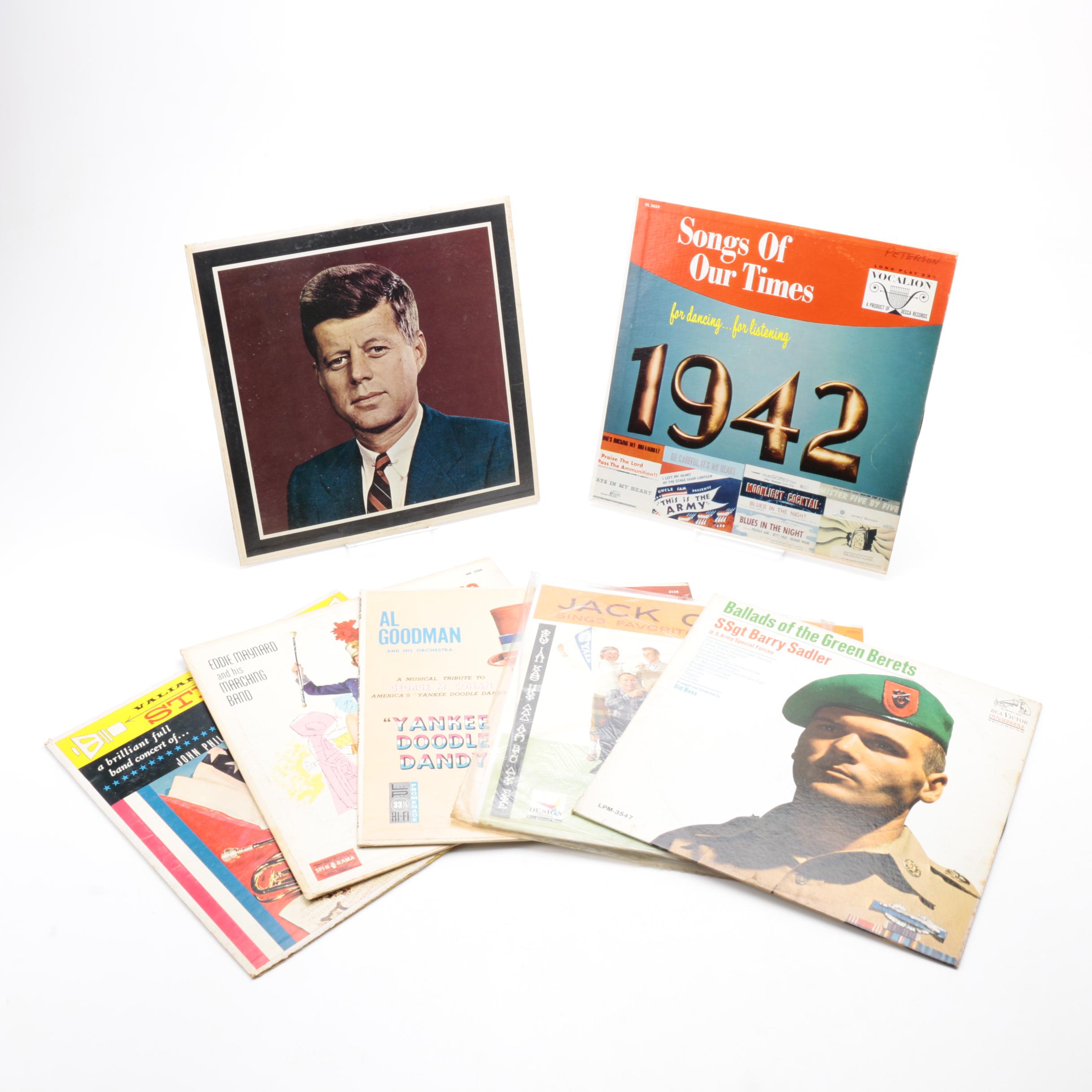 Marching Band, "Green Beret" and Other Vintage LPs