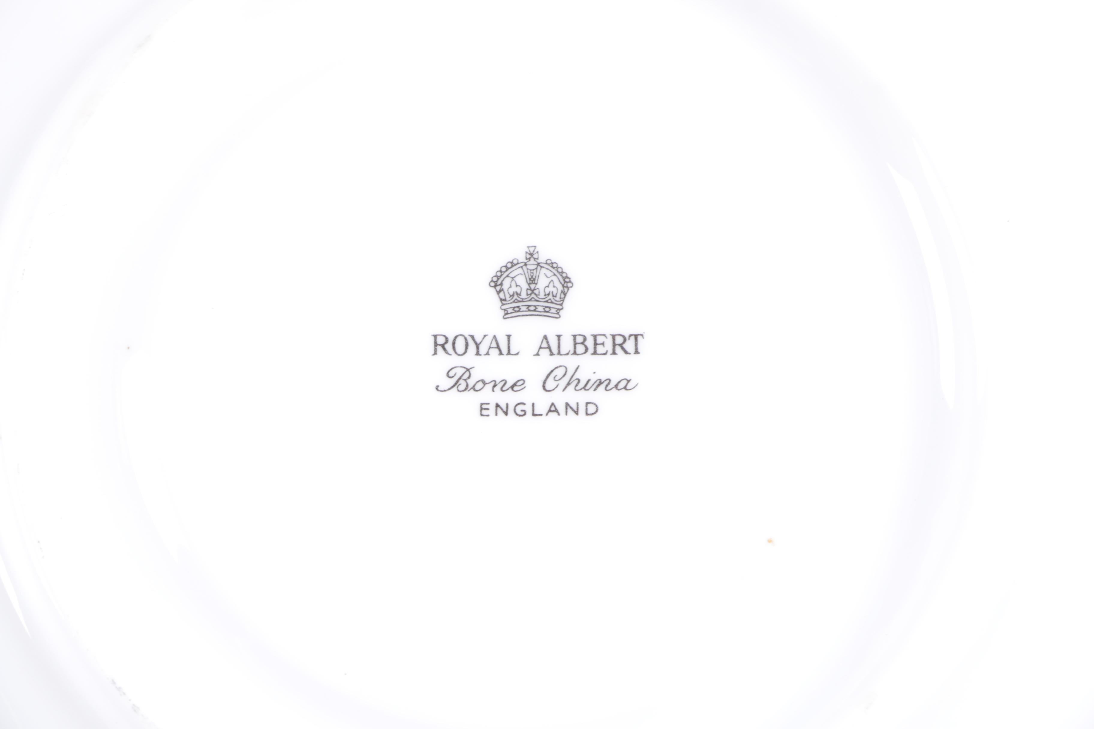 Assorted Teacups with Saucers featuring Royal Albert