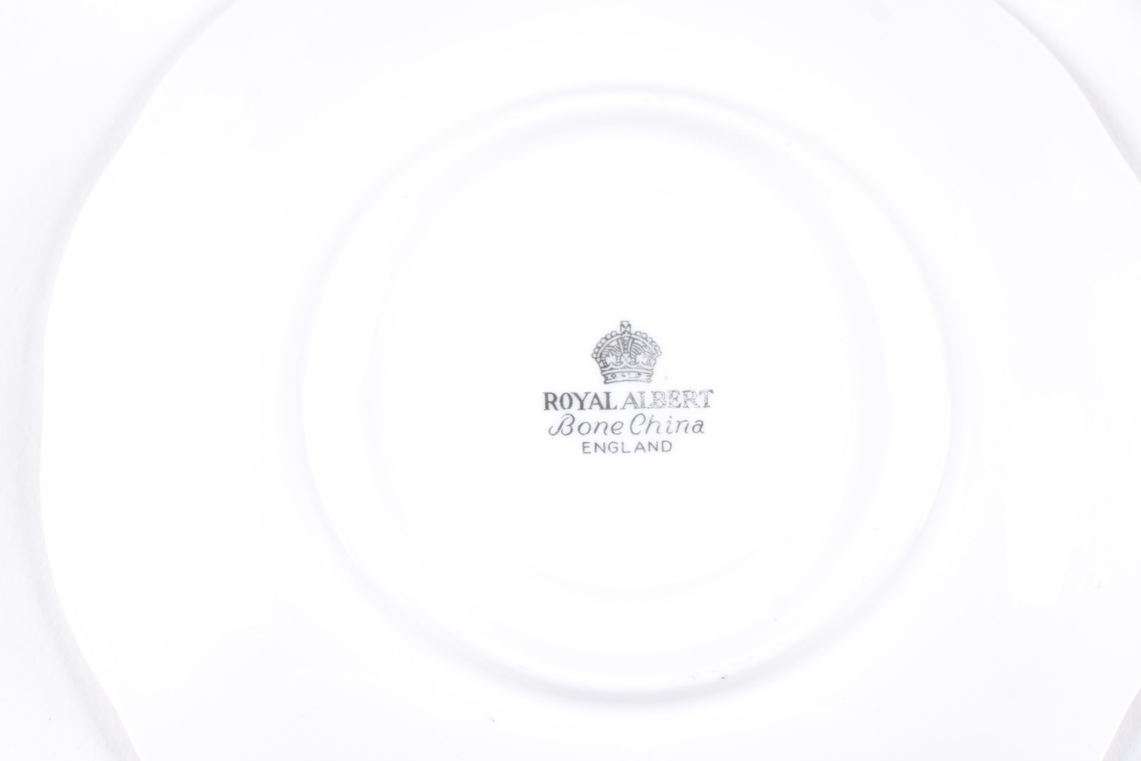 Assorted Teacups with Saucers featuring Royal Albert