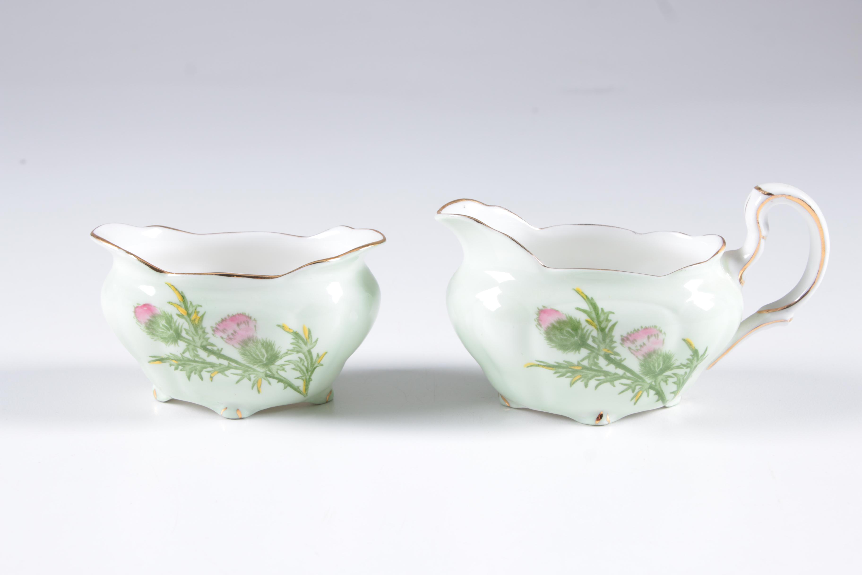 Assorted Teacups with Saucers featuring Royal Albert