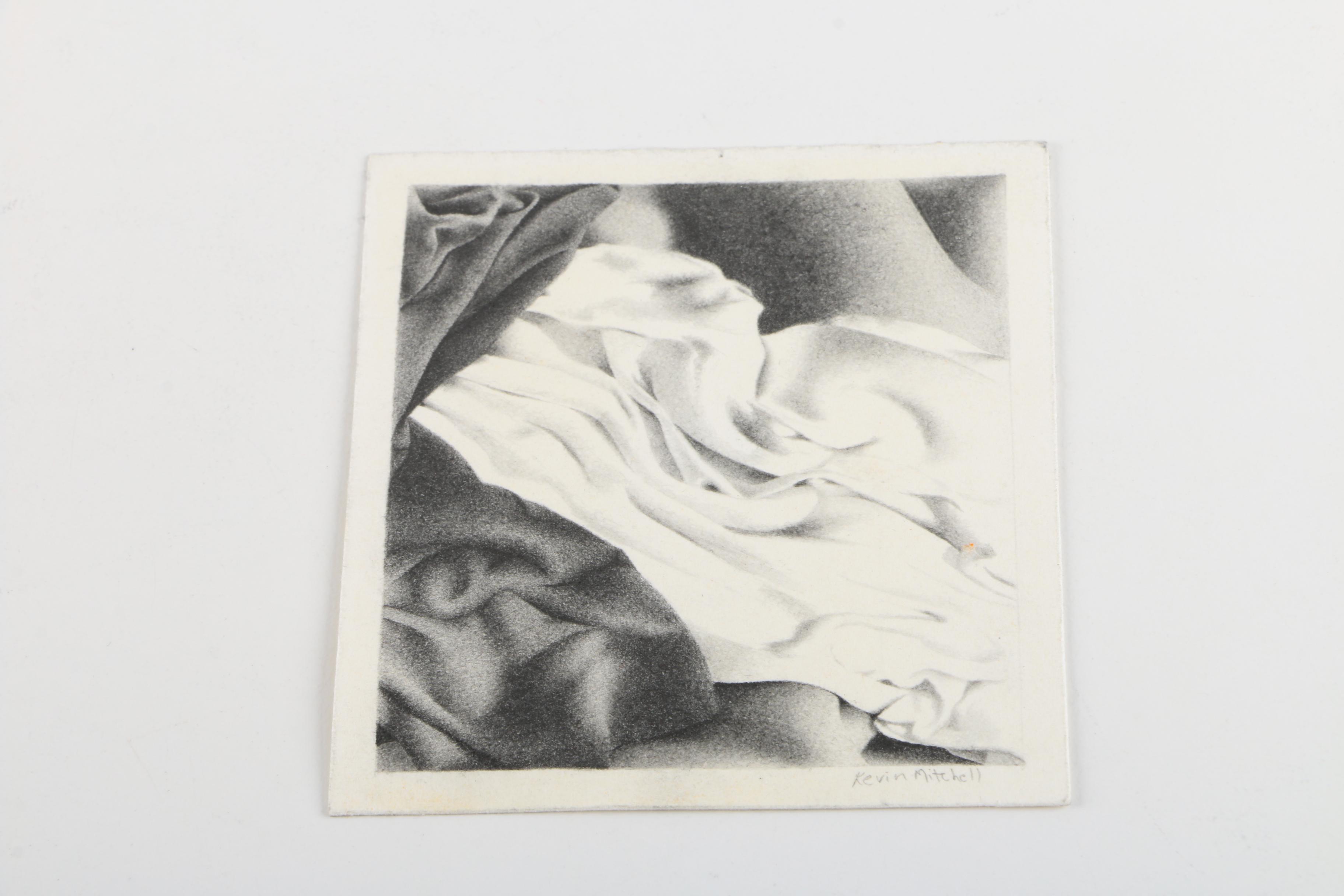 Kevin Mitchell Abstract Charcoal Drawings