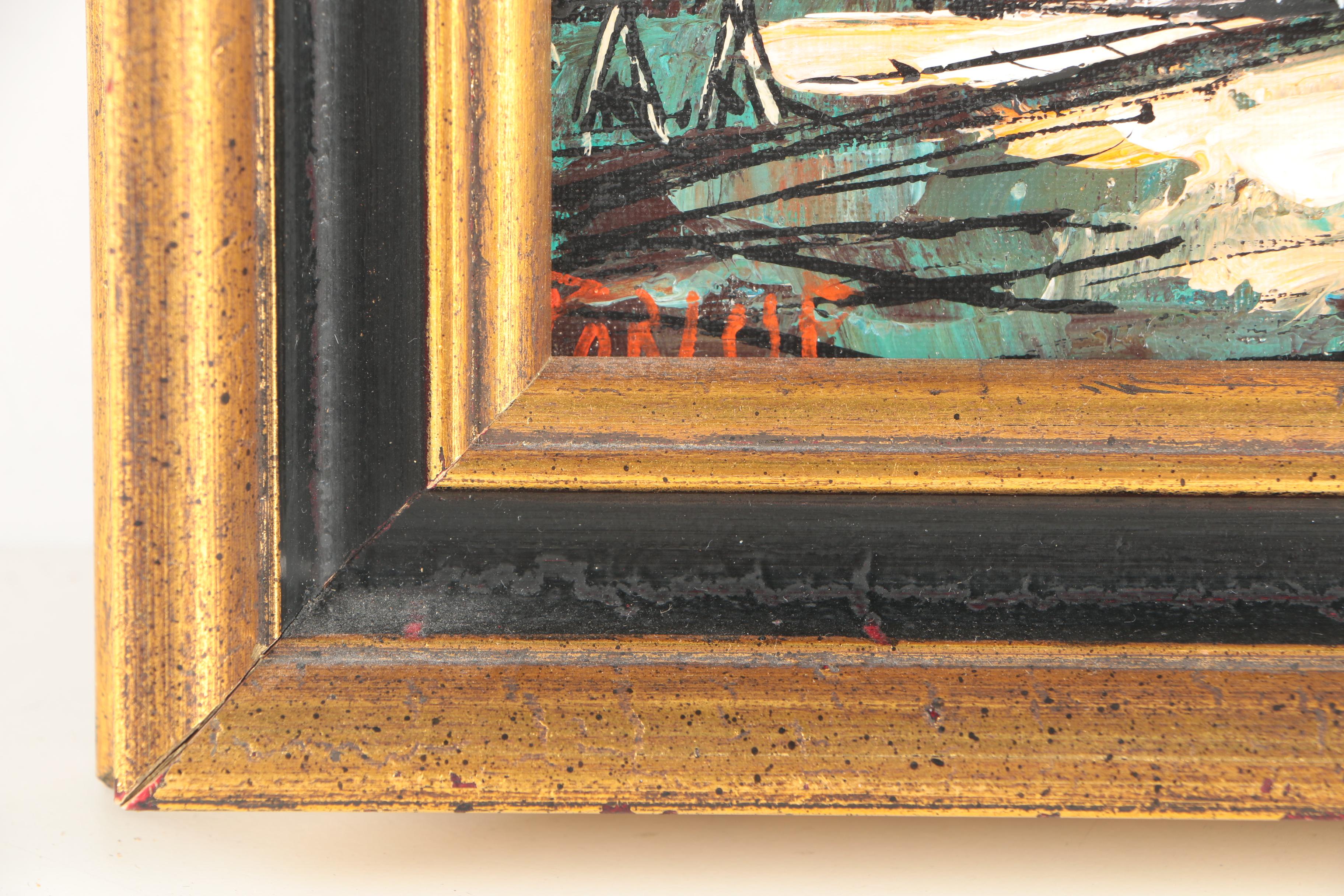 Oil Painting on Canvas of London Street Scene with St. Paul's Cathedral