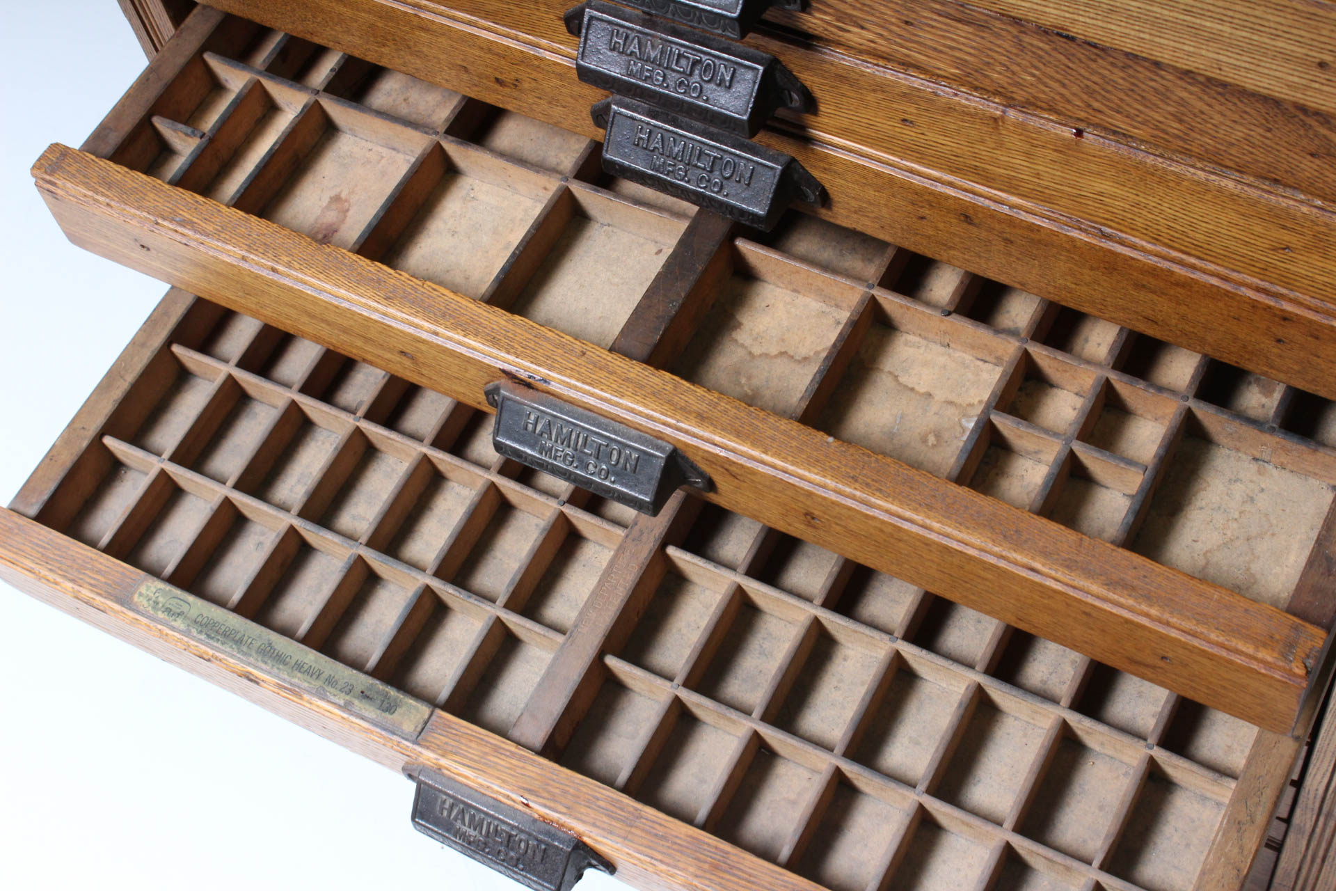 Antique Printer's Cabinet