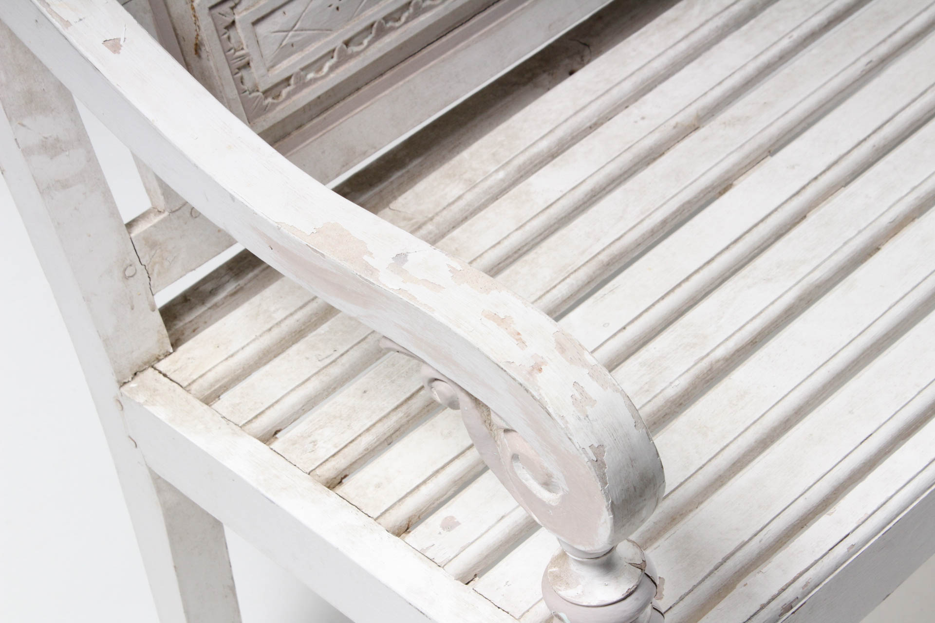 Shabby Cottage Style Wood Bench