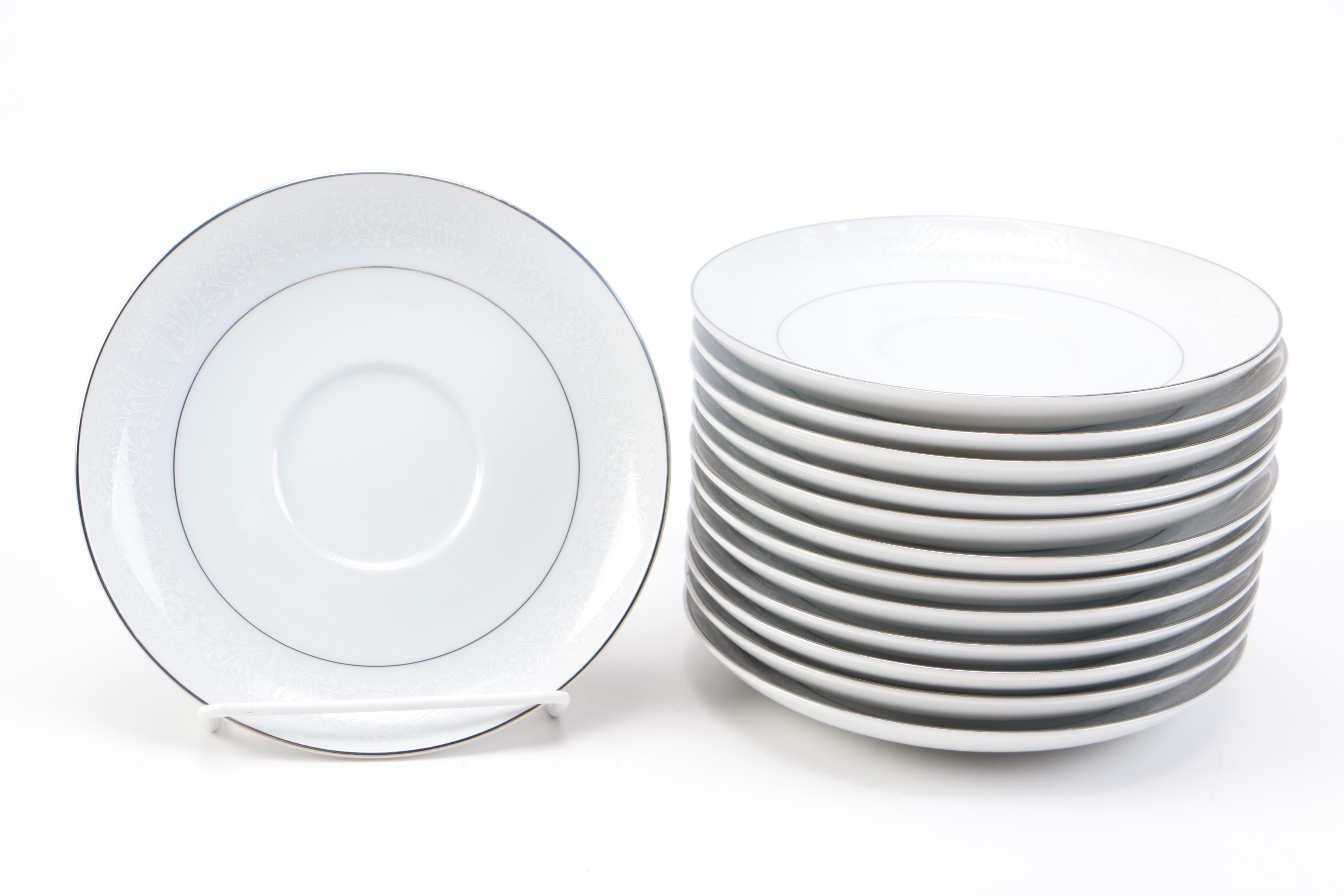 Crown Victoria "Lovelace" Teacups and Saucers