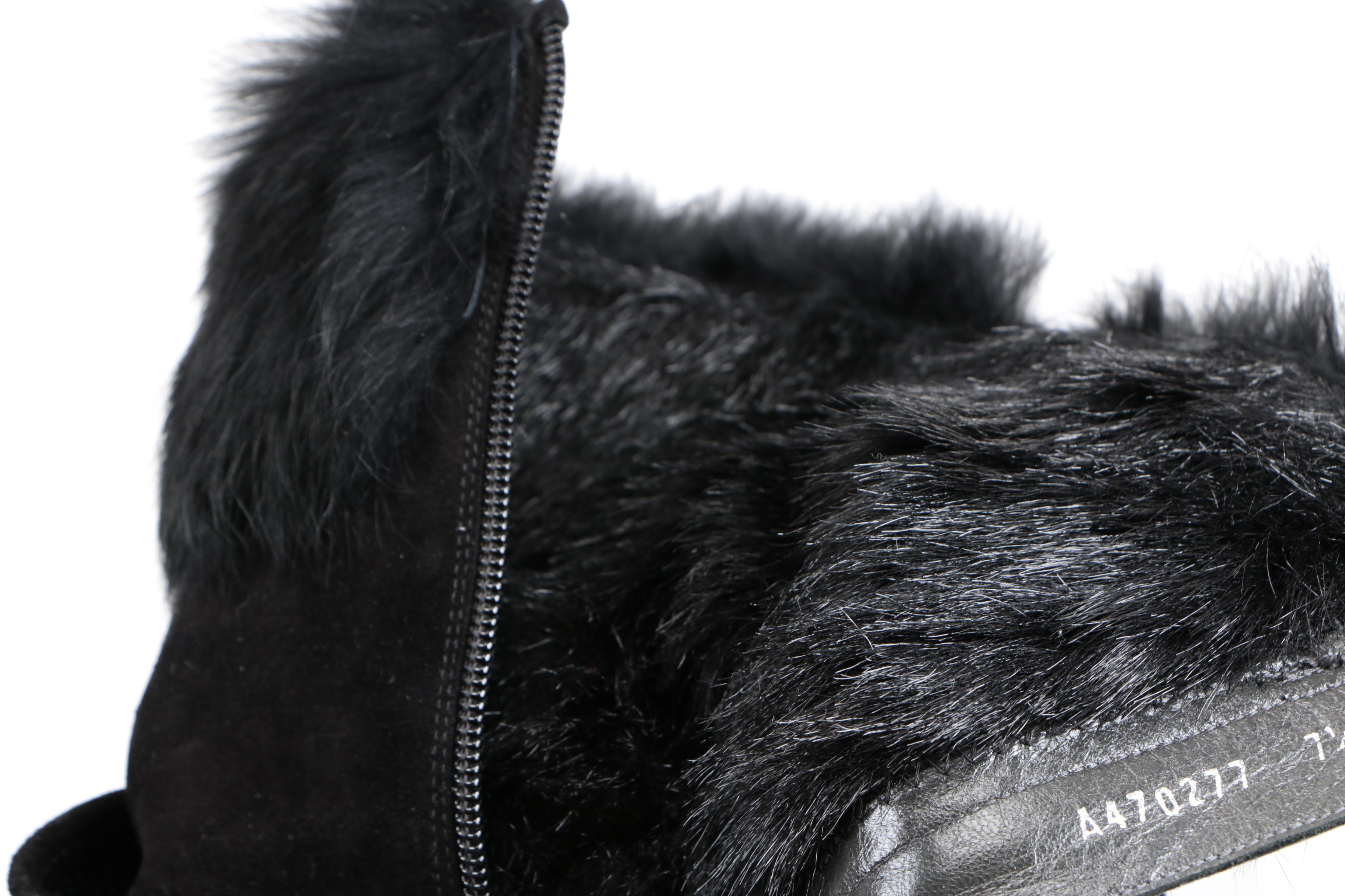 Stuart Weitzman Fur Boots and Steve Madden Wedges