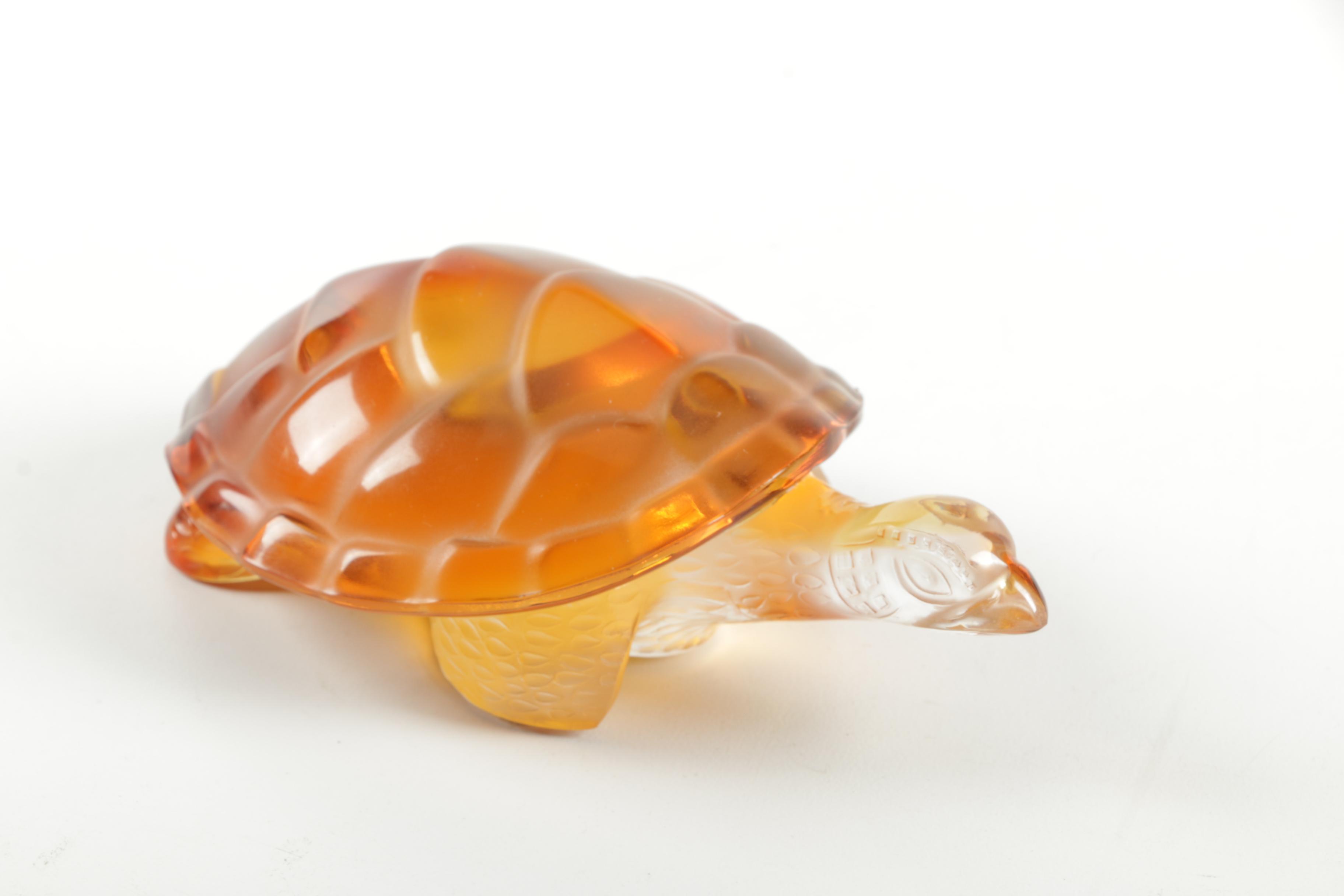 Lalique Crystal Turtle