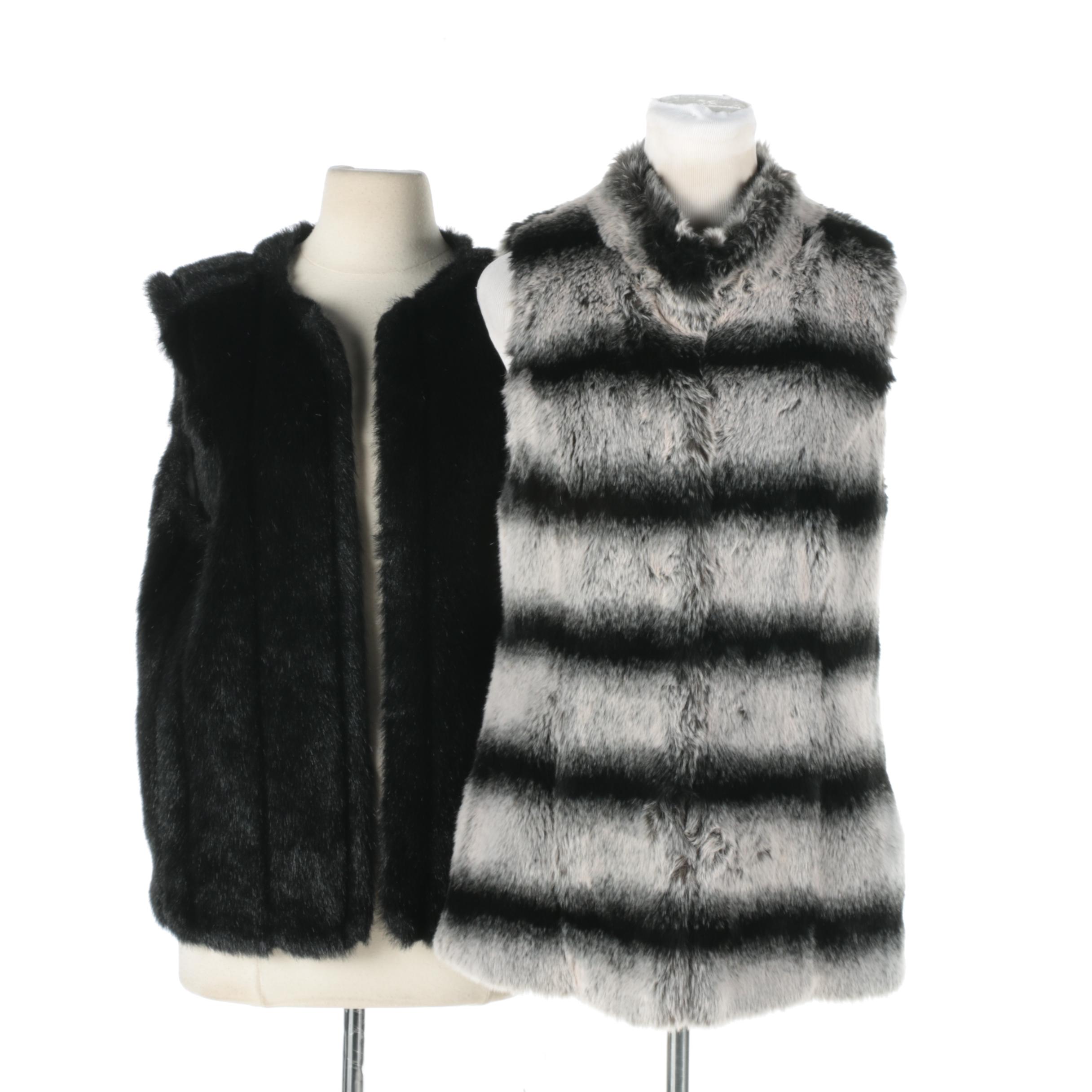 Rachel Zoe and Dennis Basso Women's Faux Fur Vests