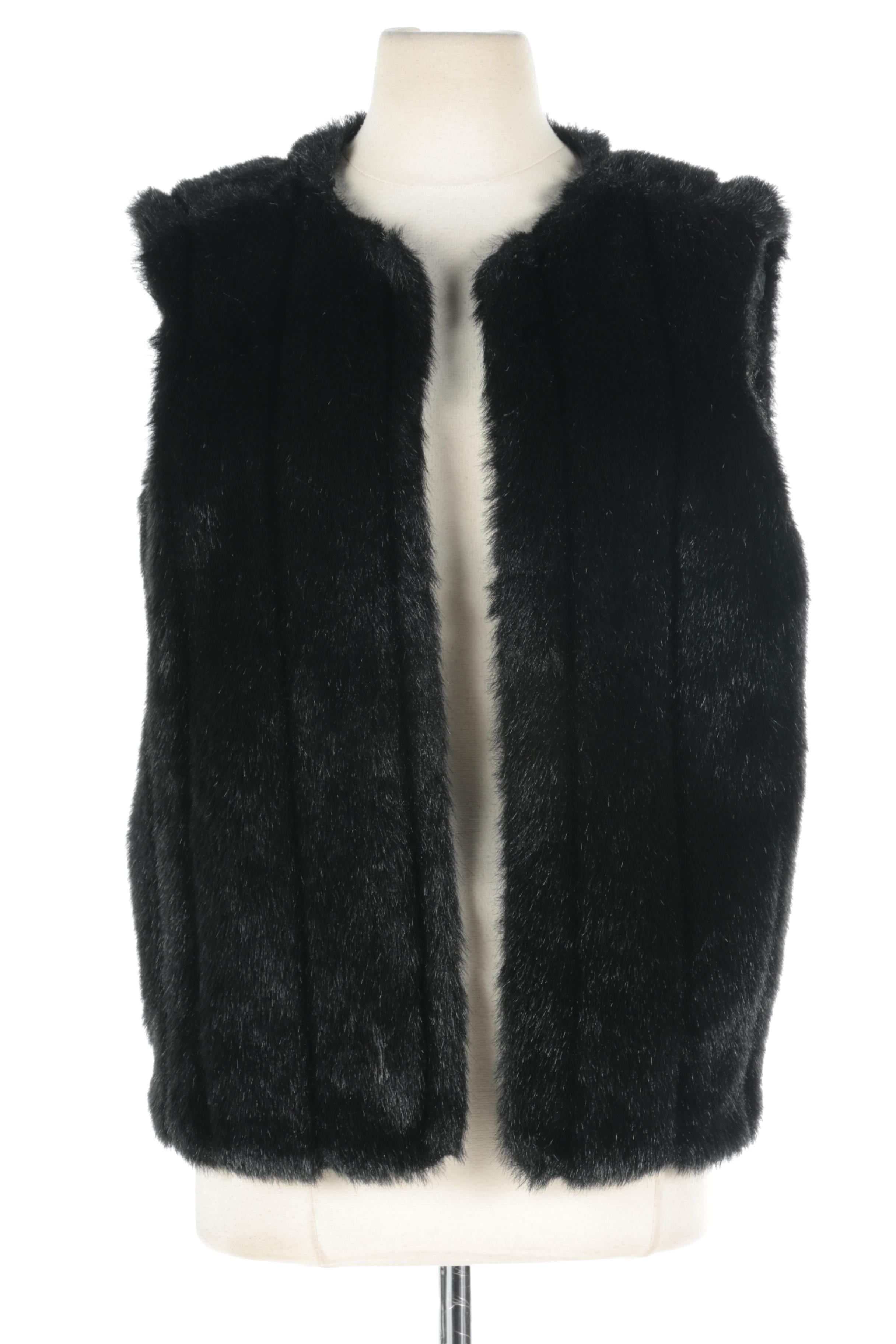 Rachel Zoe and Dennis Basso Women's Faux Fur Vests