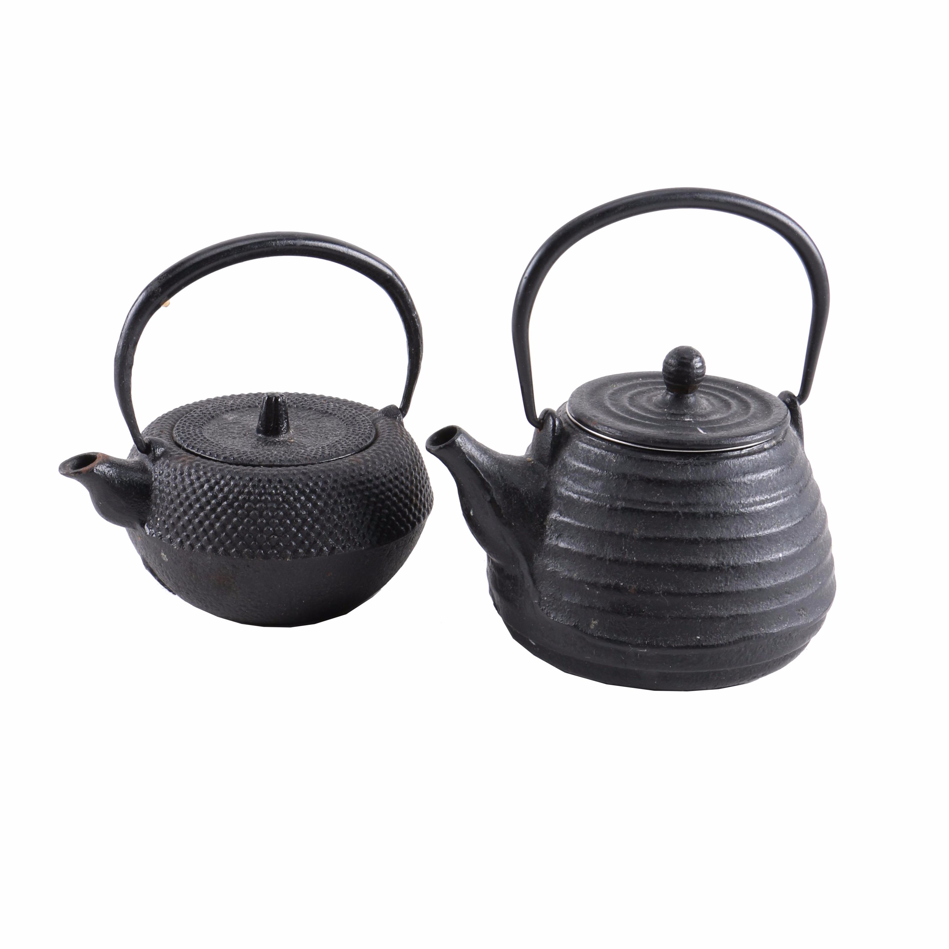 East Asian Style Cast Iron Teapots