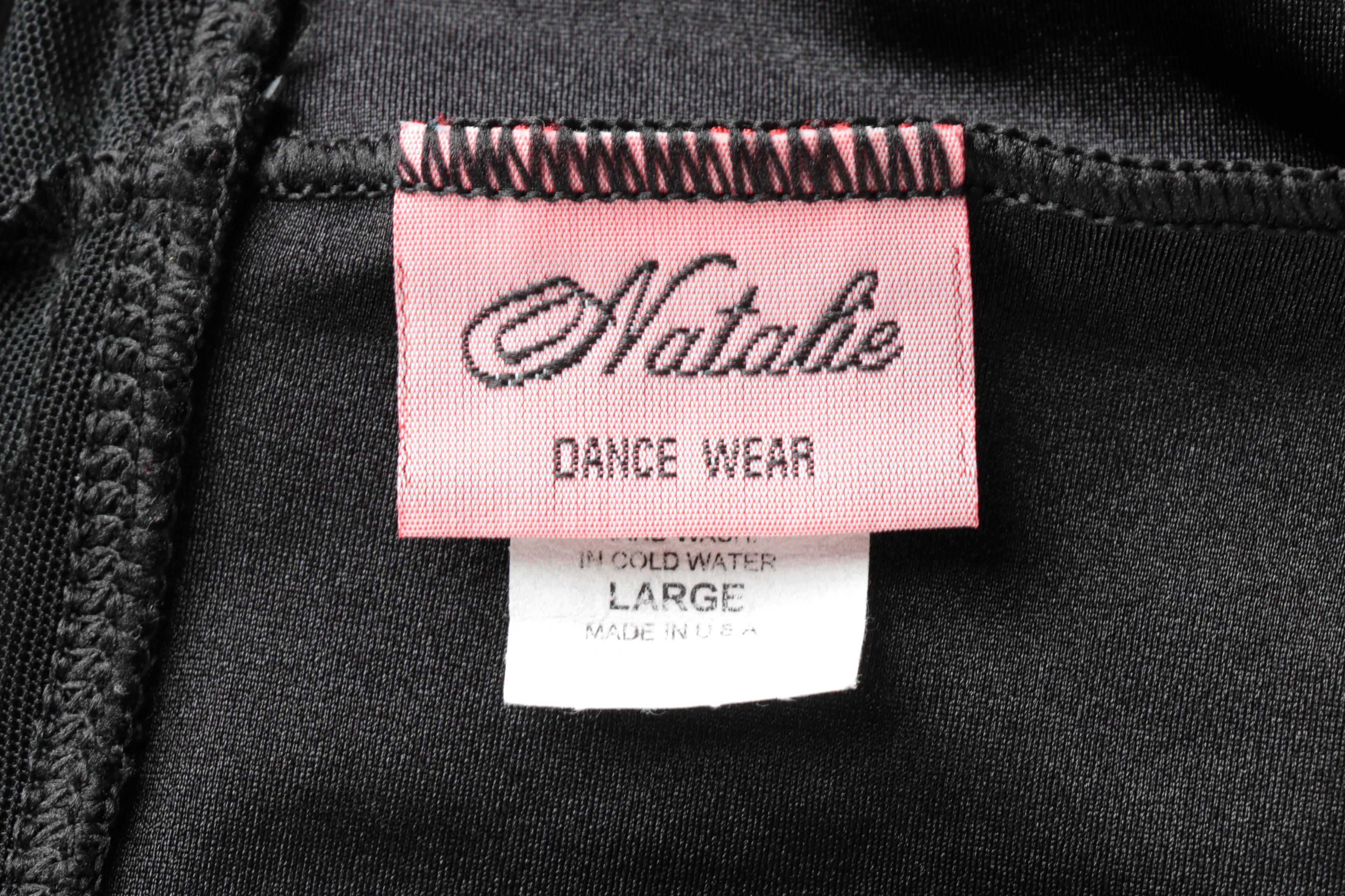 Black Bodysuit Romper by Natalie Dance Wear